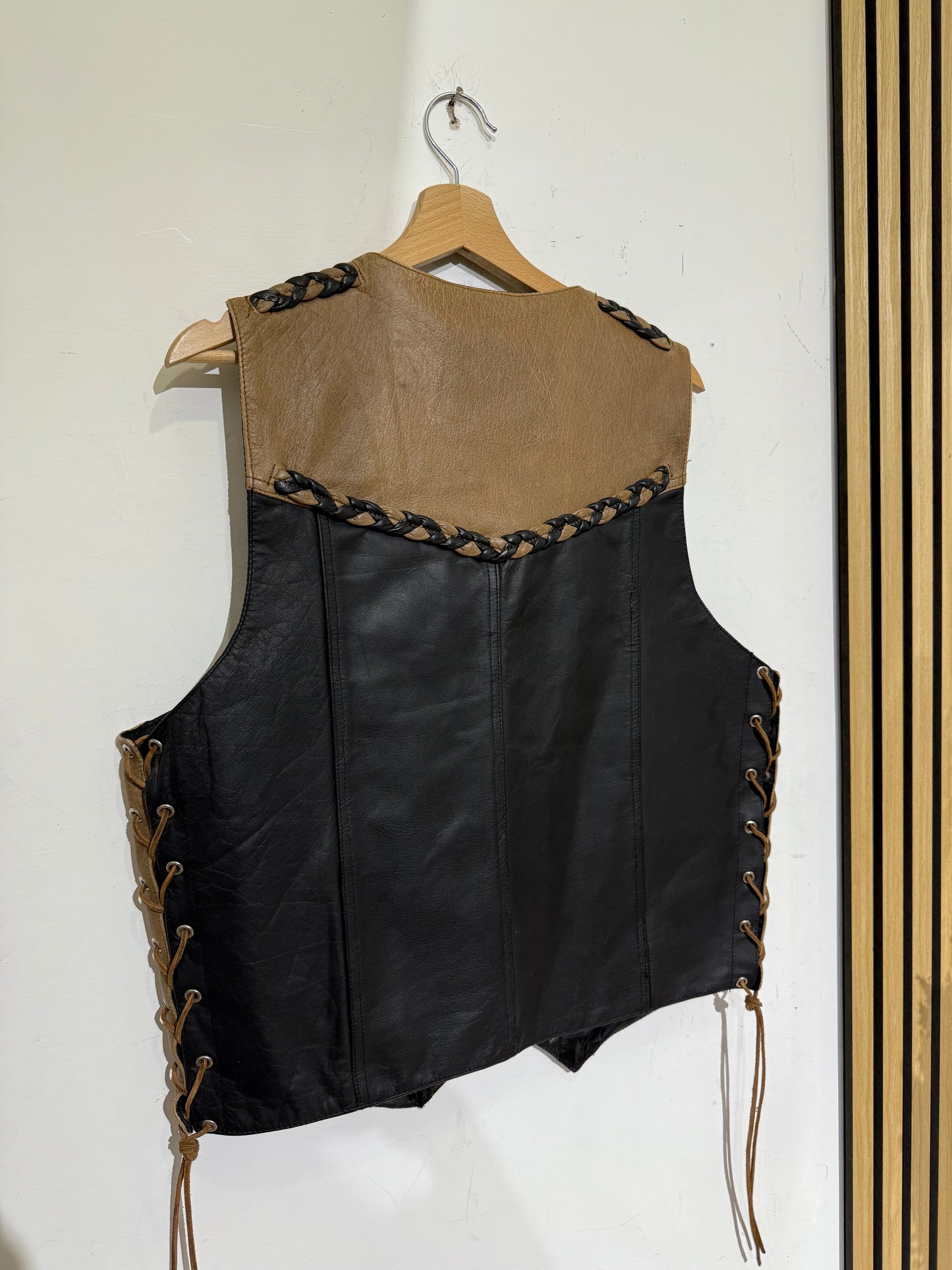 Gilet in vera pelle