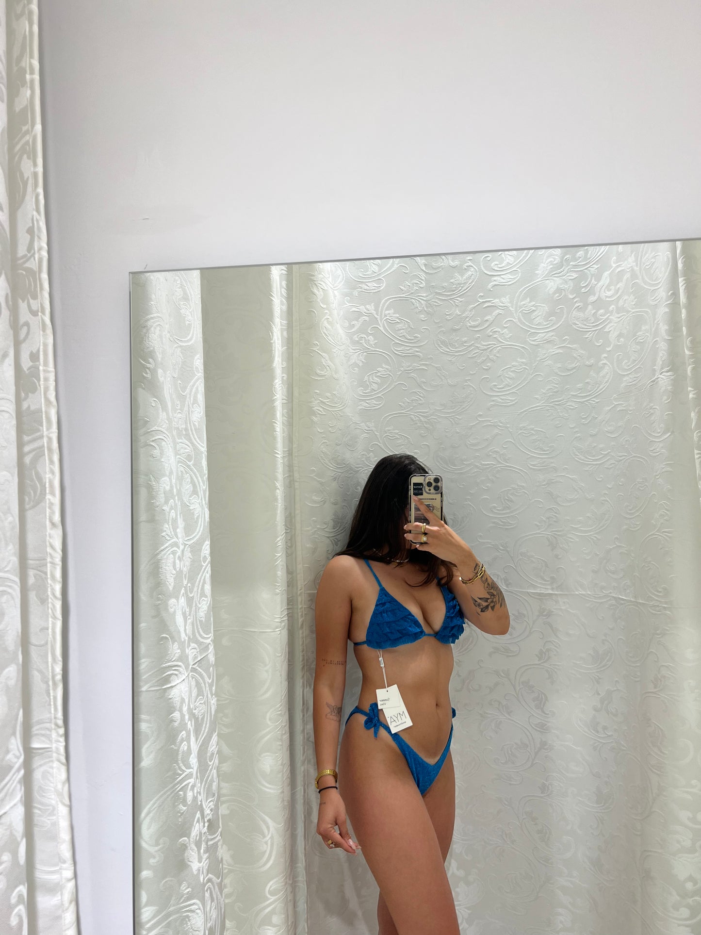 Bikini triangolo in lurex