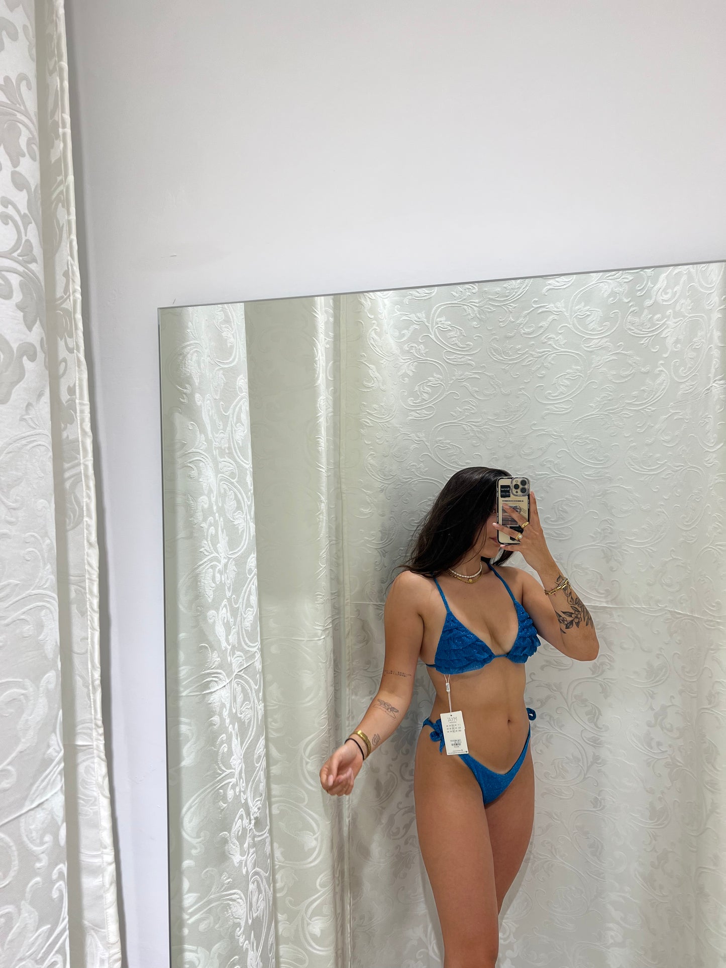 Bikini triangolo in lurex