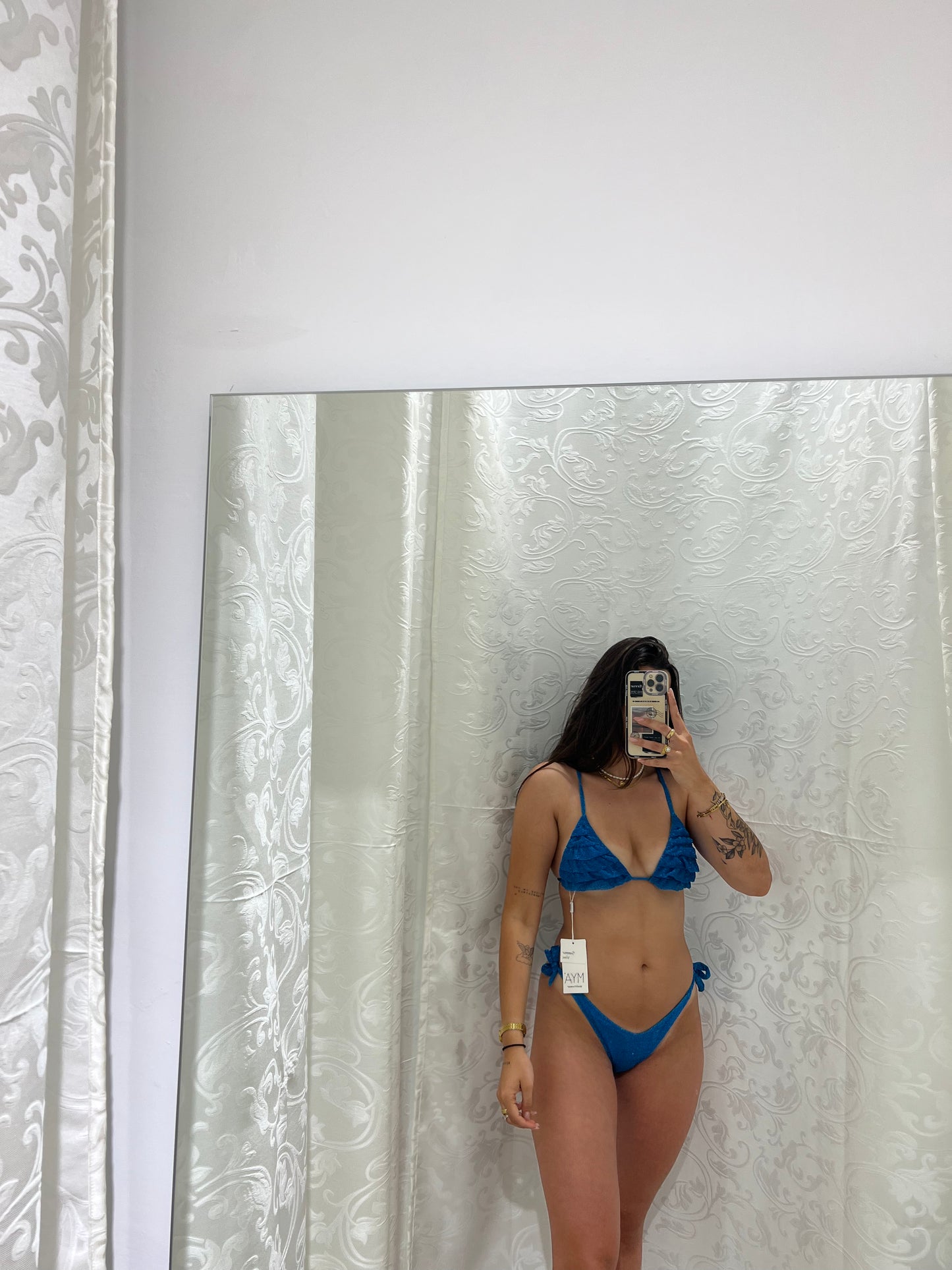 Bikini triangolo in lurex