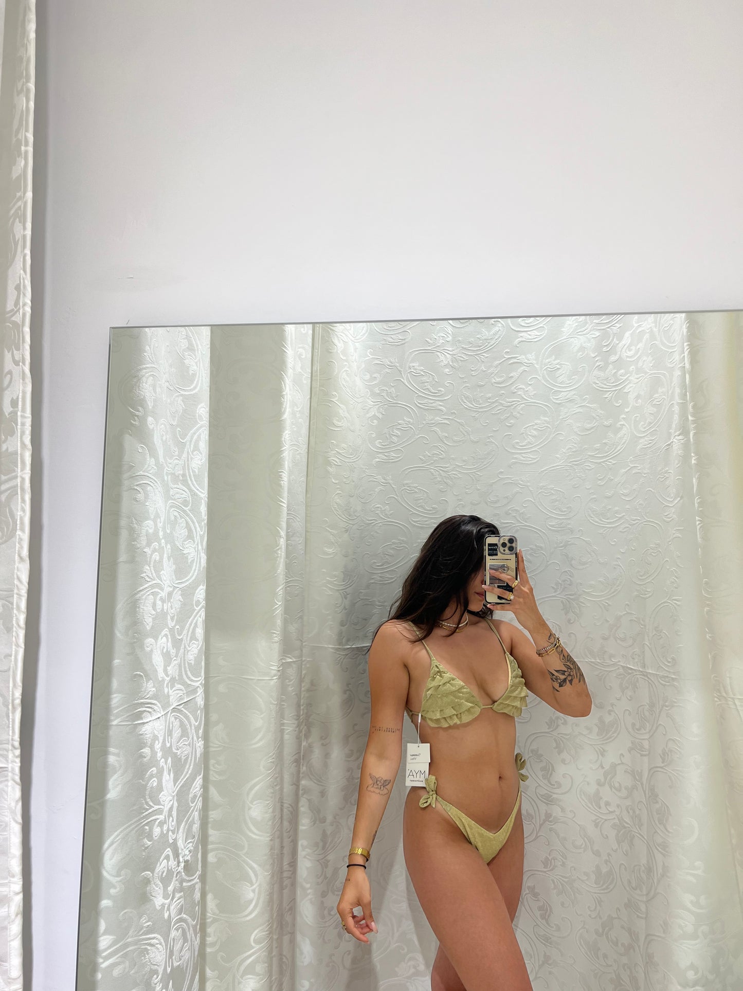 Bikini triangolo in lurex