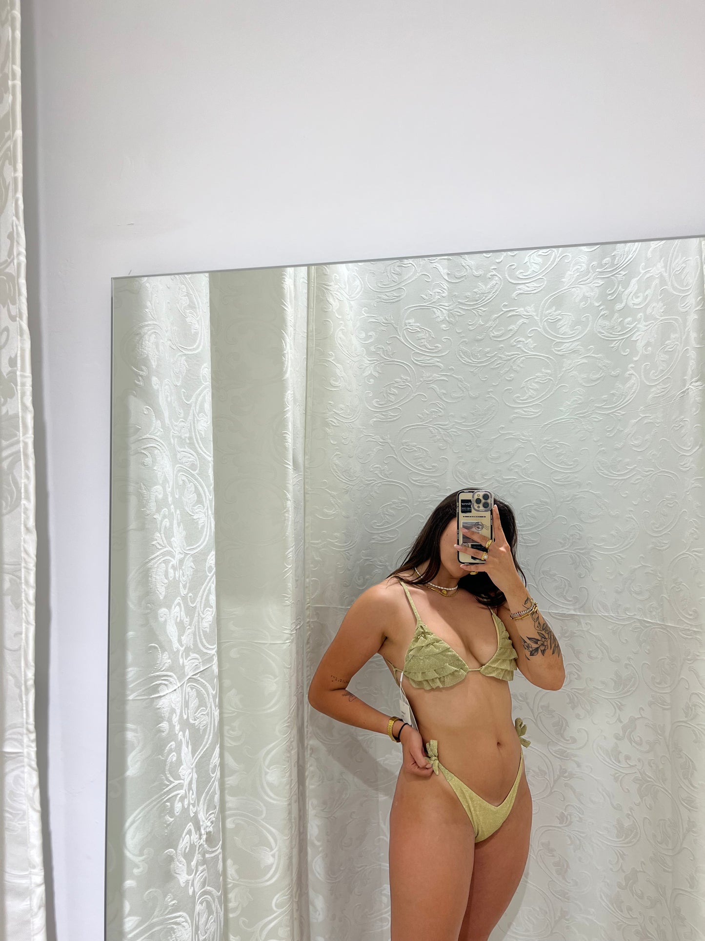 Bikini triangolo in lurex