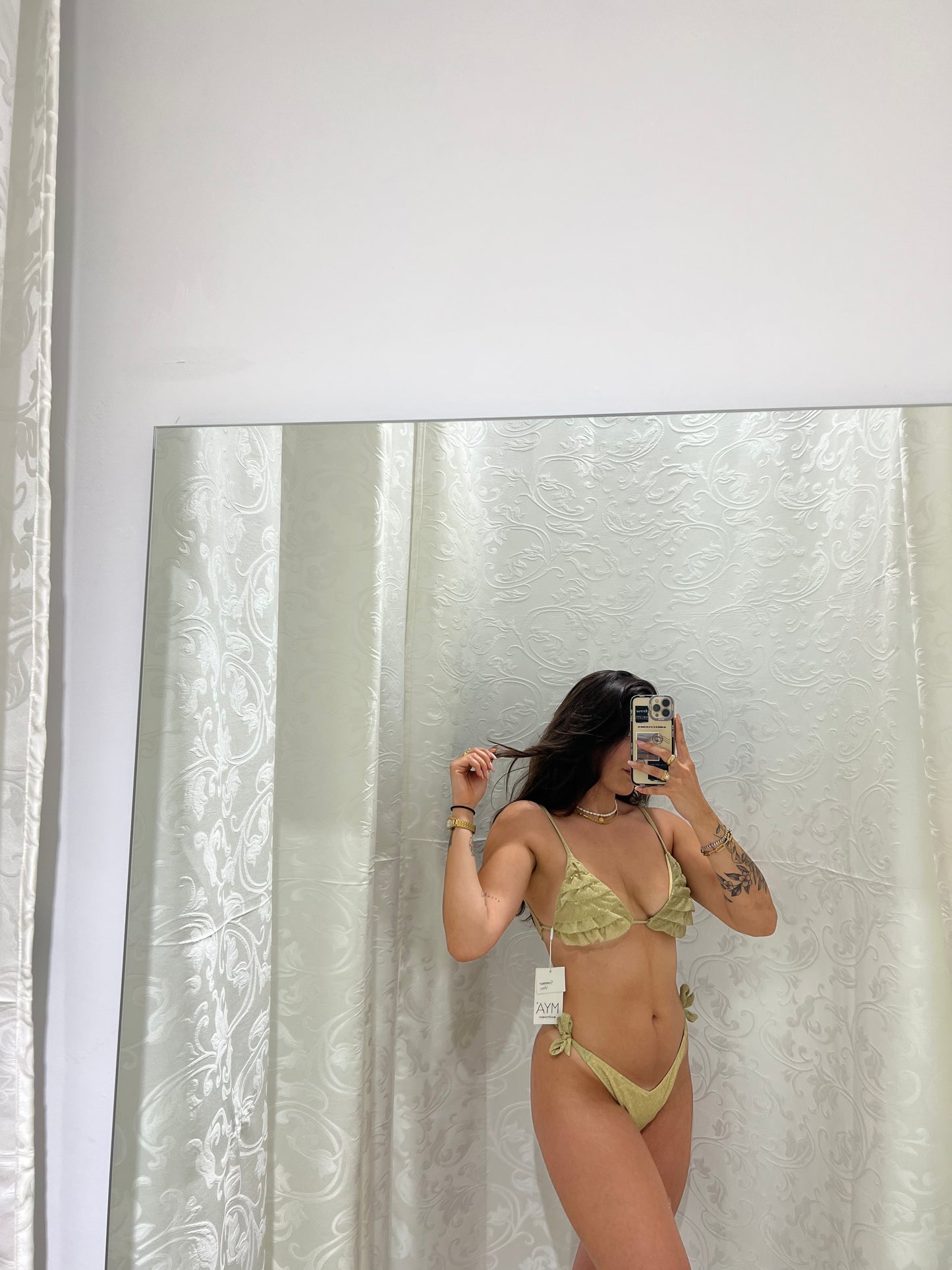 Bikini triangolo in lurex