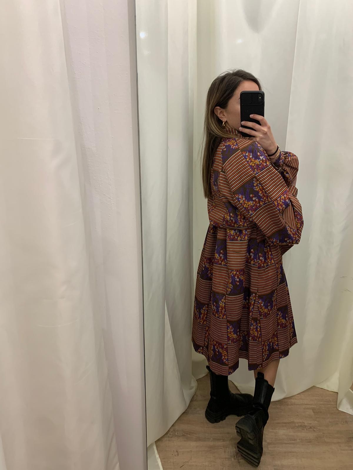 Vestito vintage a fiori Tg.M/L