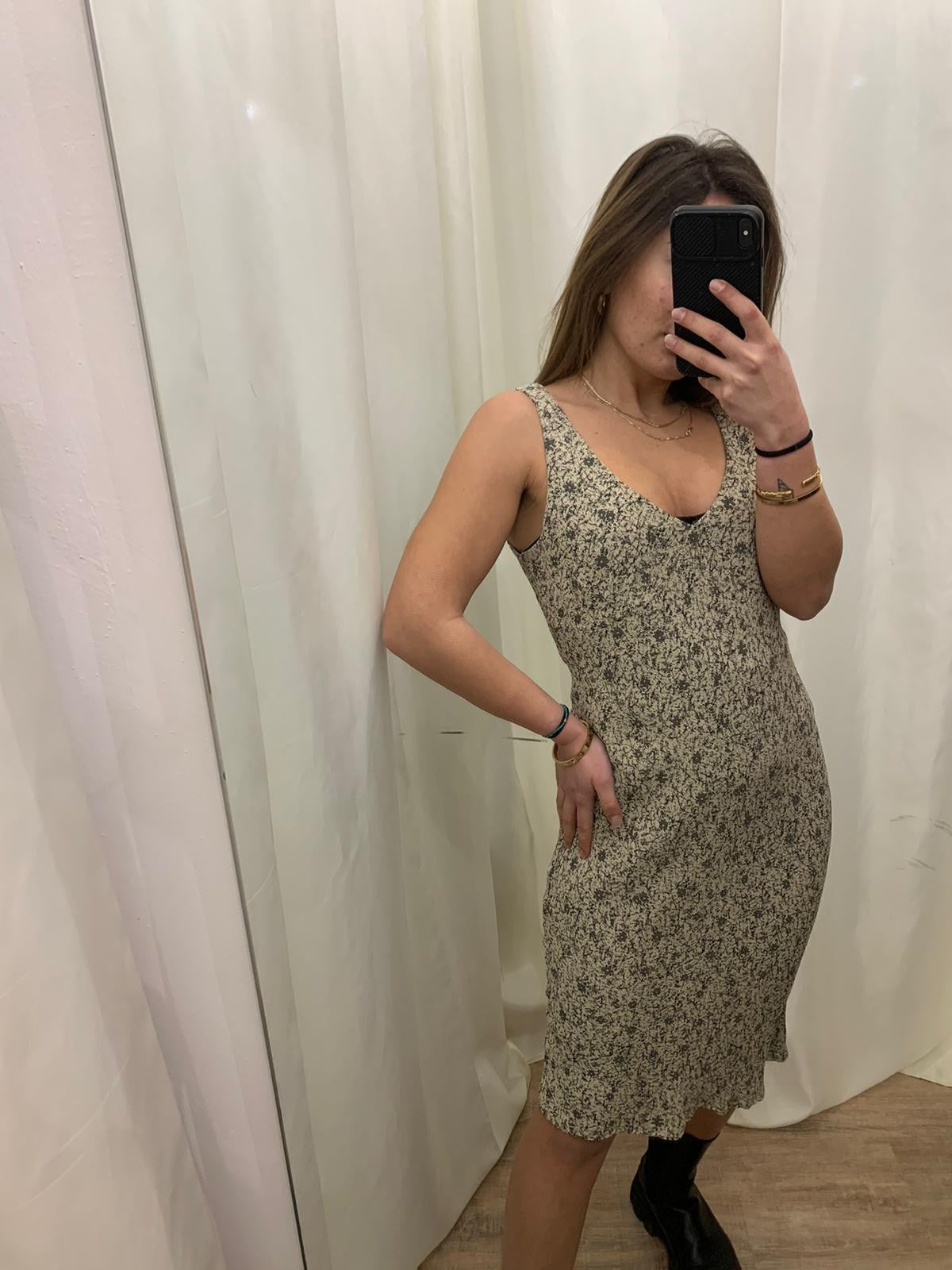 Vestito Vintage a fiorellini Tg.S