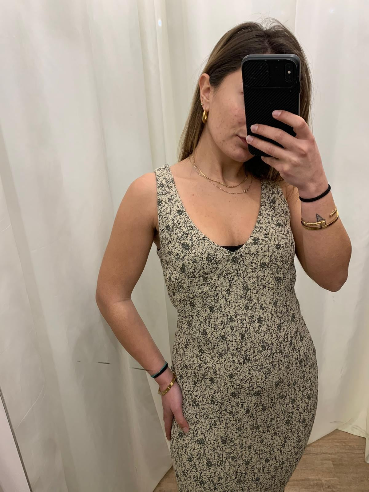 Vestito Vintage a fiorellini Tg.S