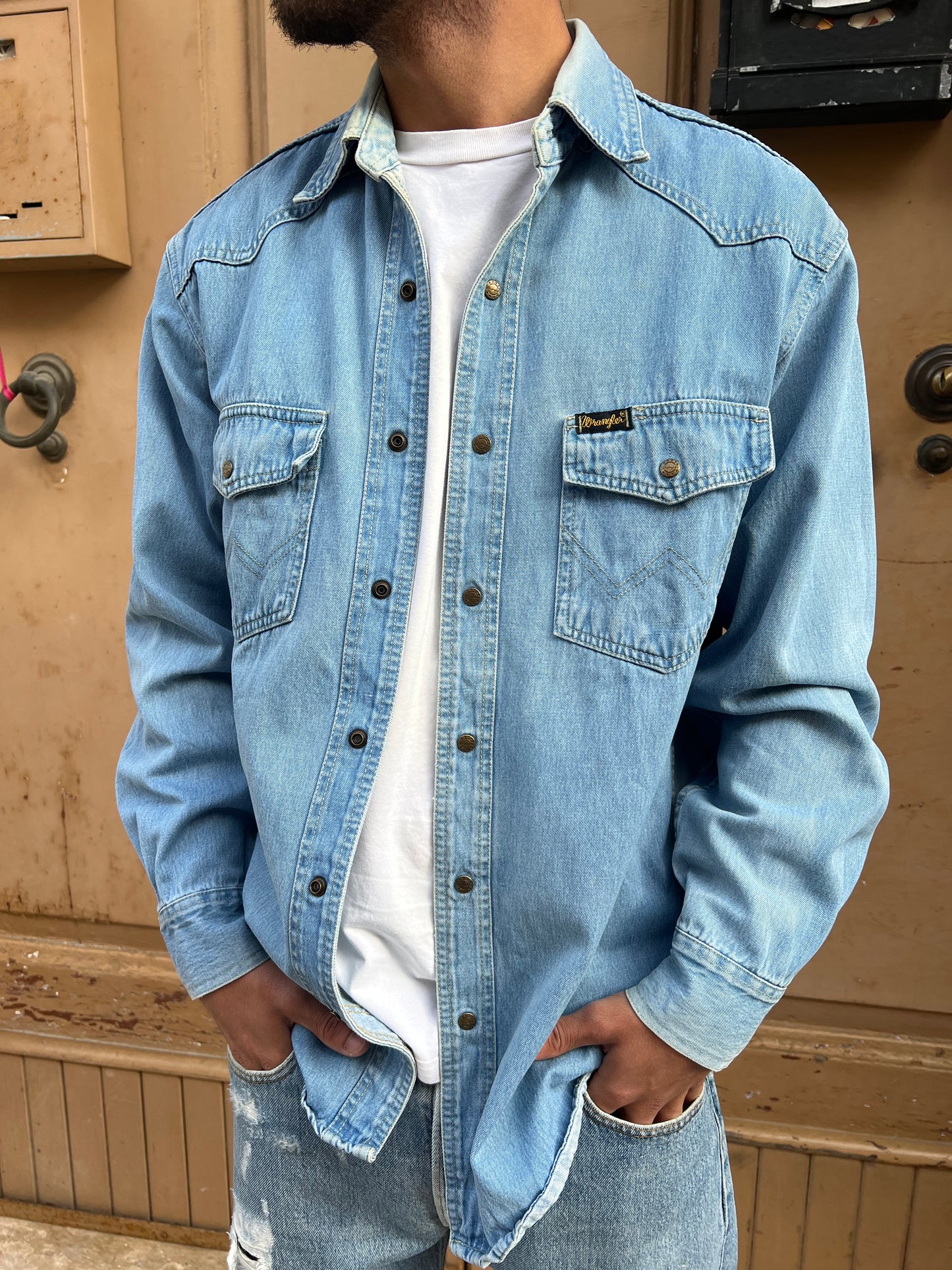 Camicia jeans Wrangler unisex s