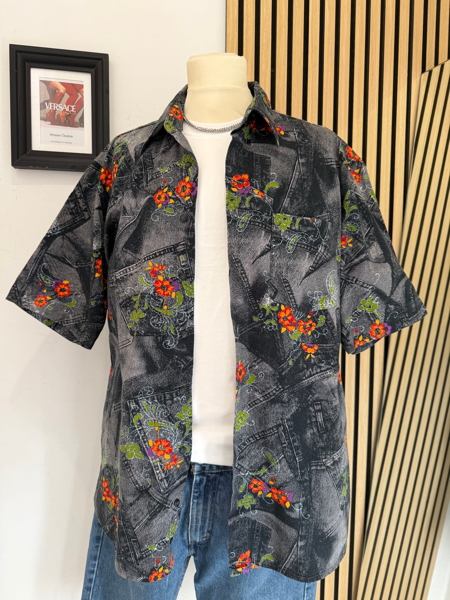 Camicia Vintage a fantasia xXL