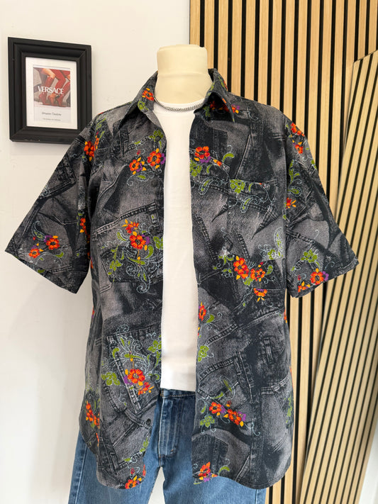 Camicia Vintage a fantasia xXL