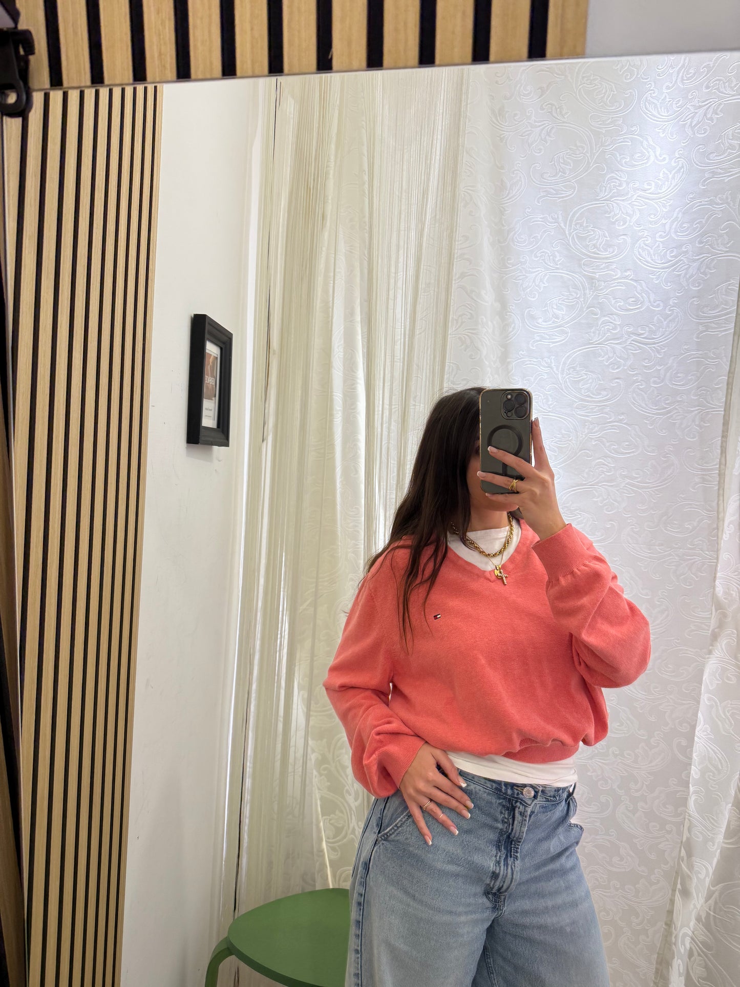 Maglioncino Tommy Hilfiger Custom crop