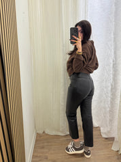 Pantalone in vera pelle