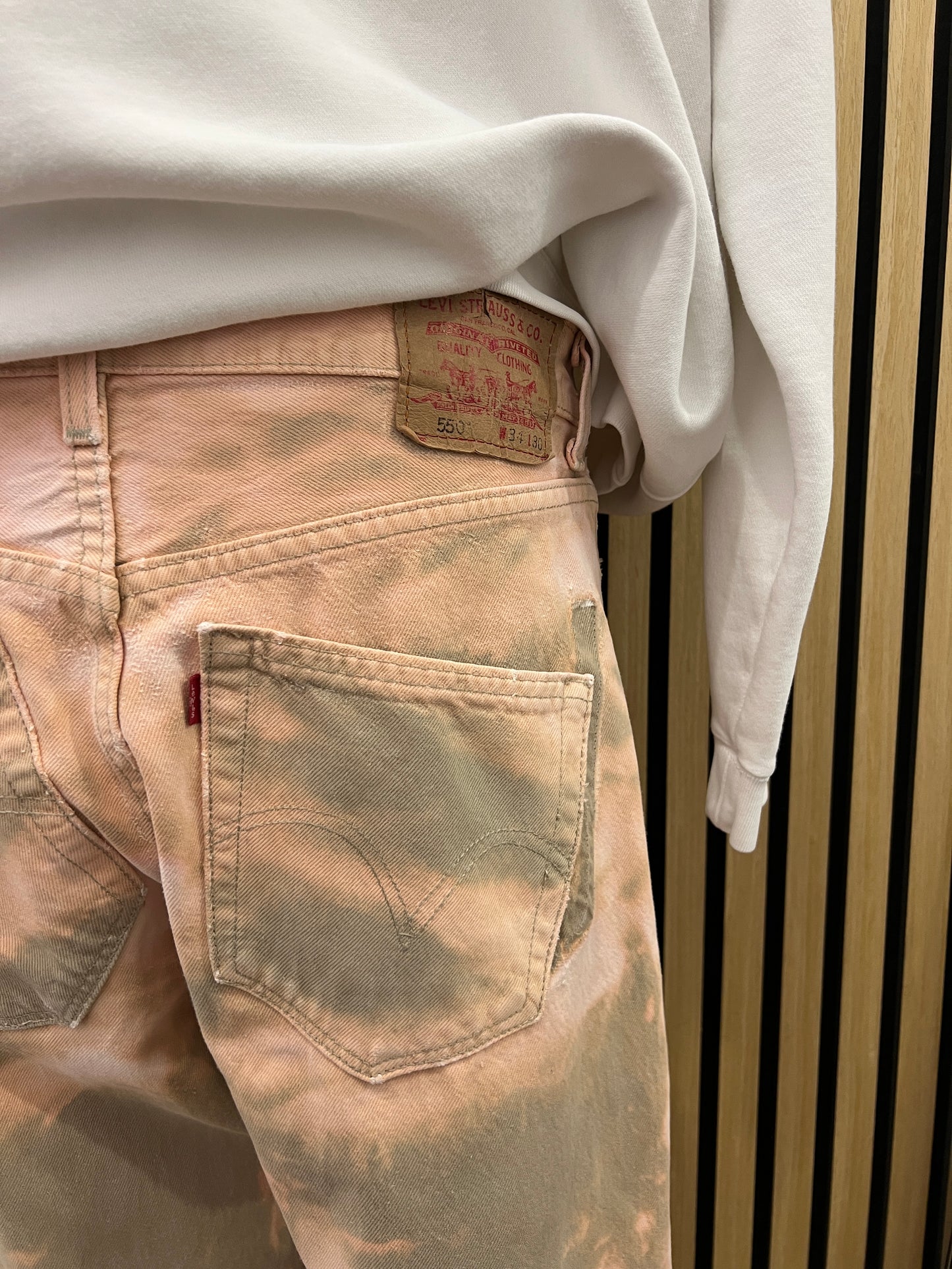 Jeans Levi’s 550 Custom "Peach Acid Wash" – W34 L30