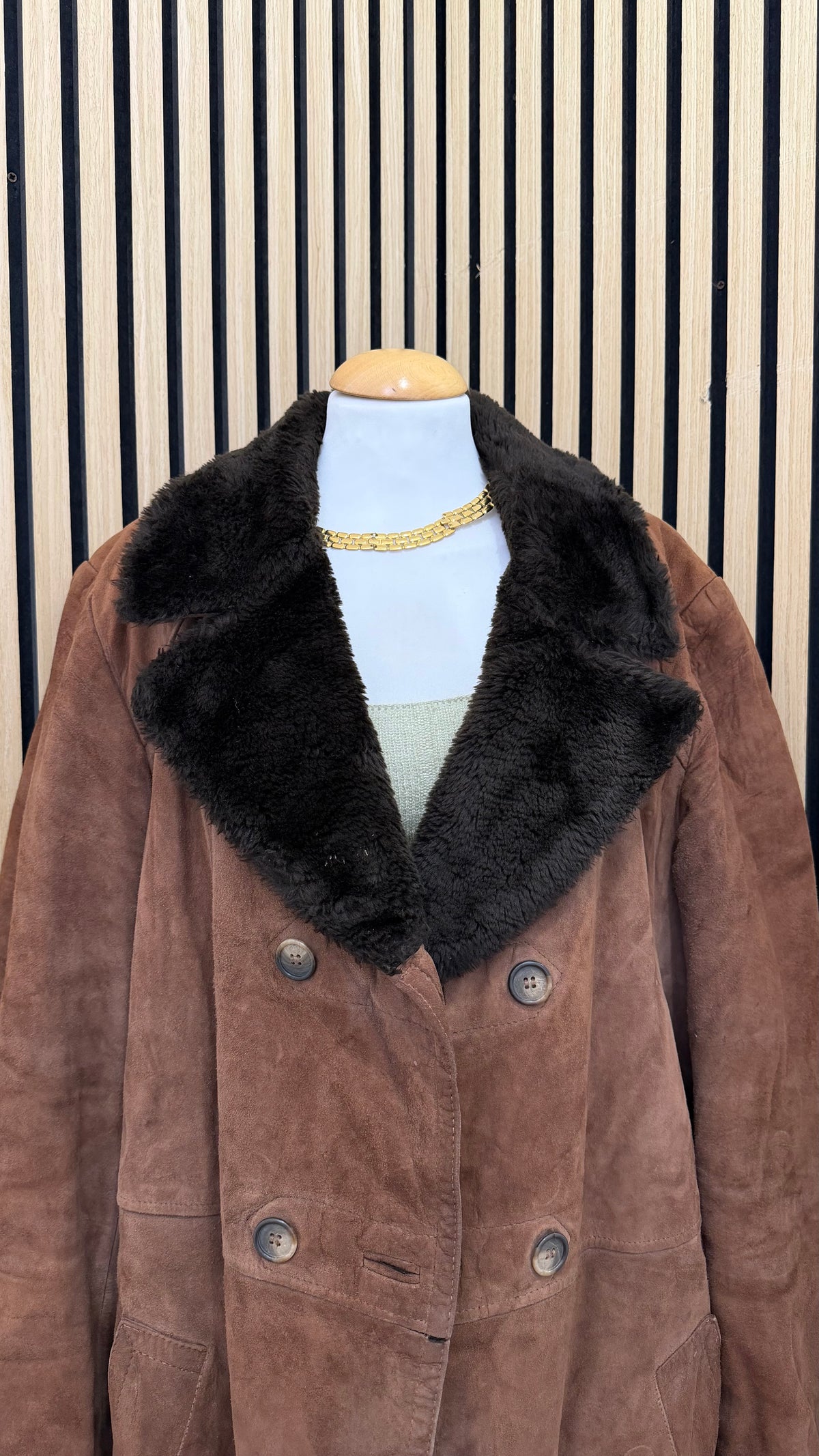 Giaccone Vintage "Gil d'Ar" Taglia 52 in Vera Pelle