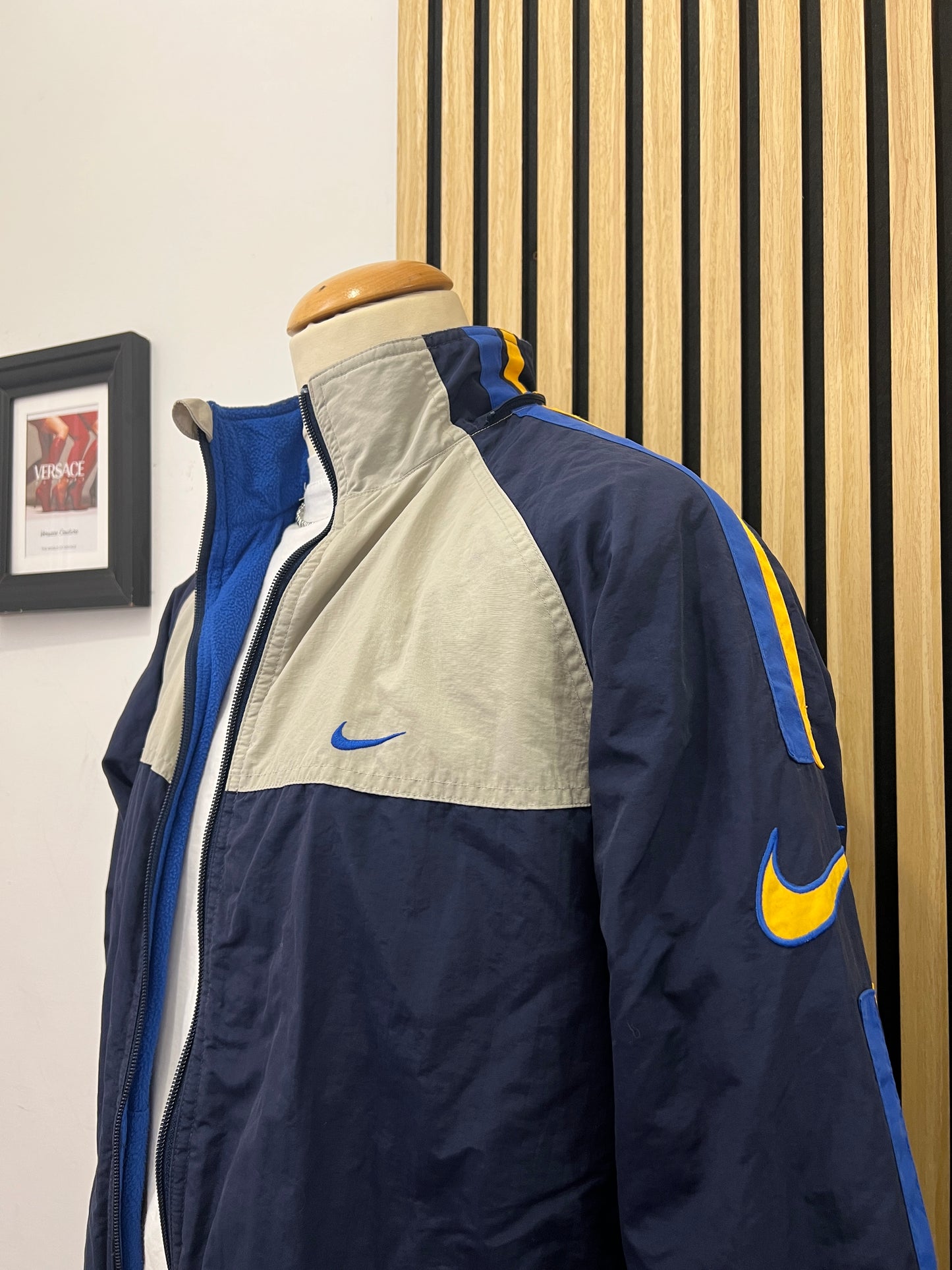 Giacca Nike Vintage Reversibile – Blu/Navy