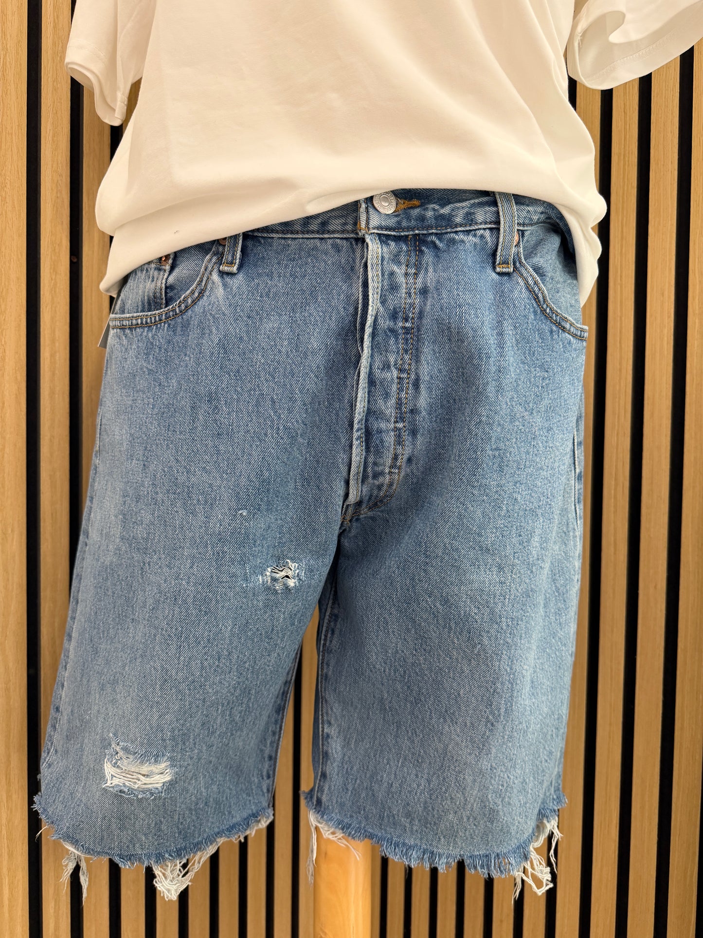 Shorts in Jeans Levi's 501 Original Custom tg50/52 ita