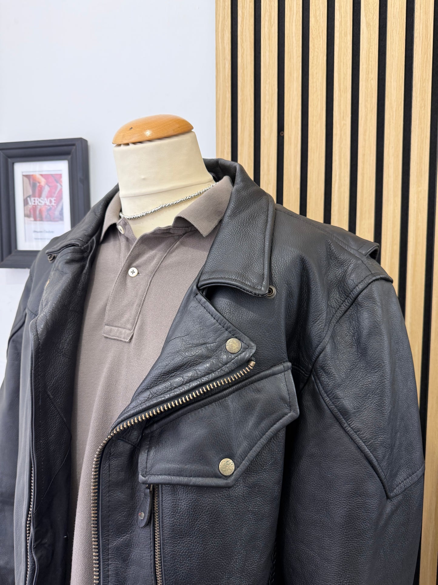 Chiodo in vera pelle, unisex