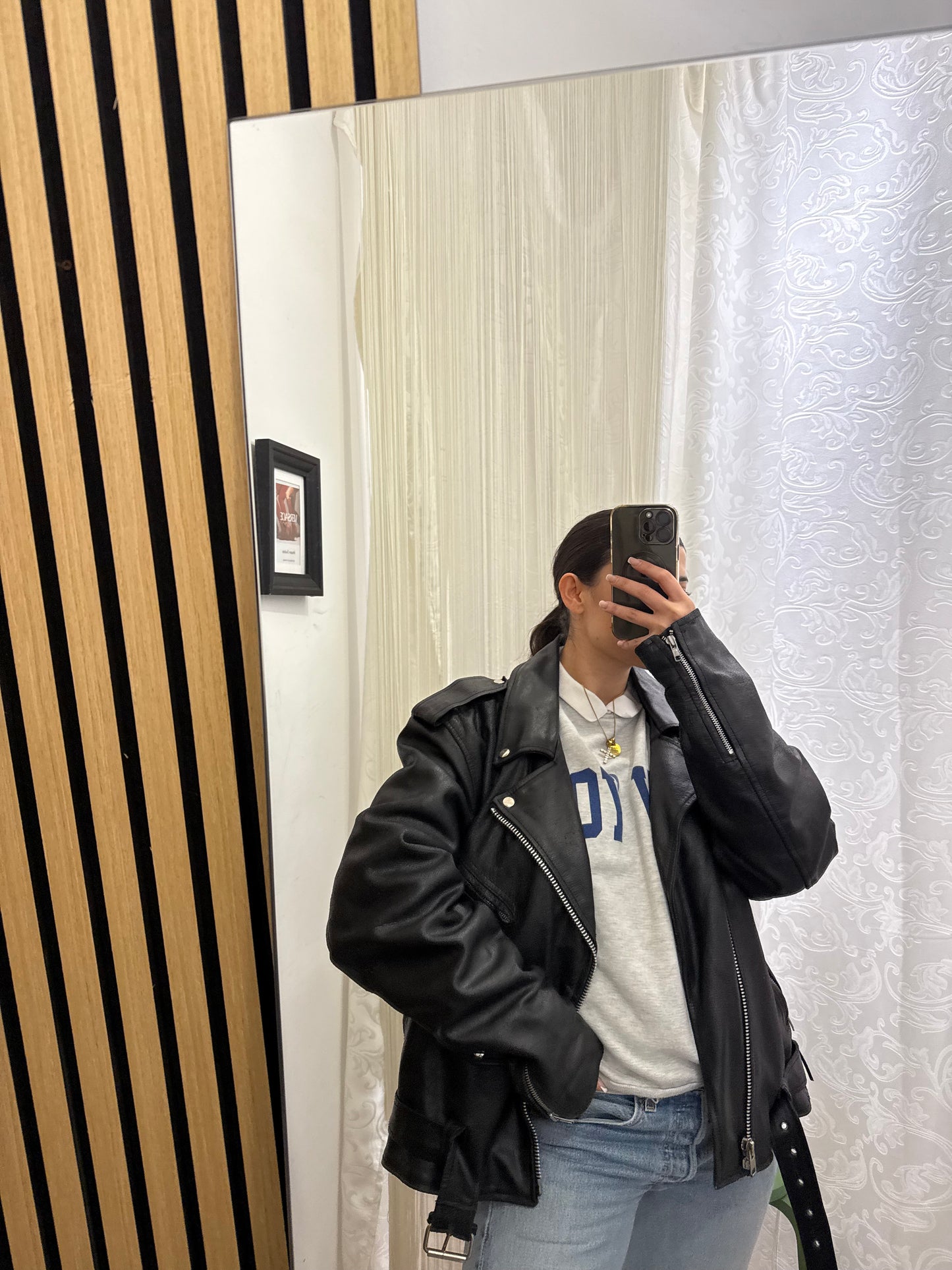 Chiodo in vera pelle, unisex