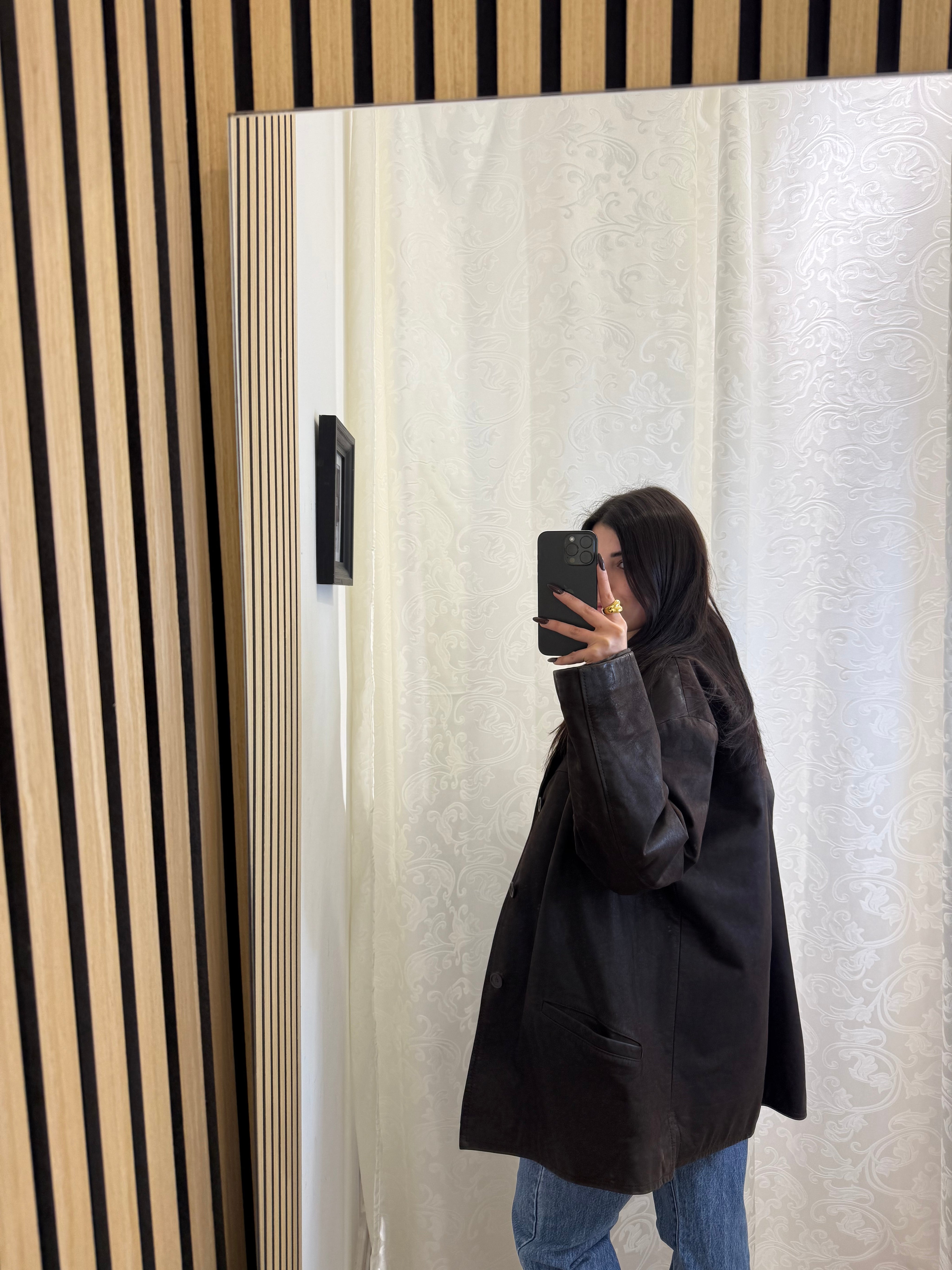 Giacca in Vera Pelle unisex trapuntata