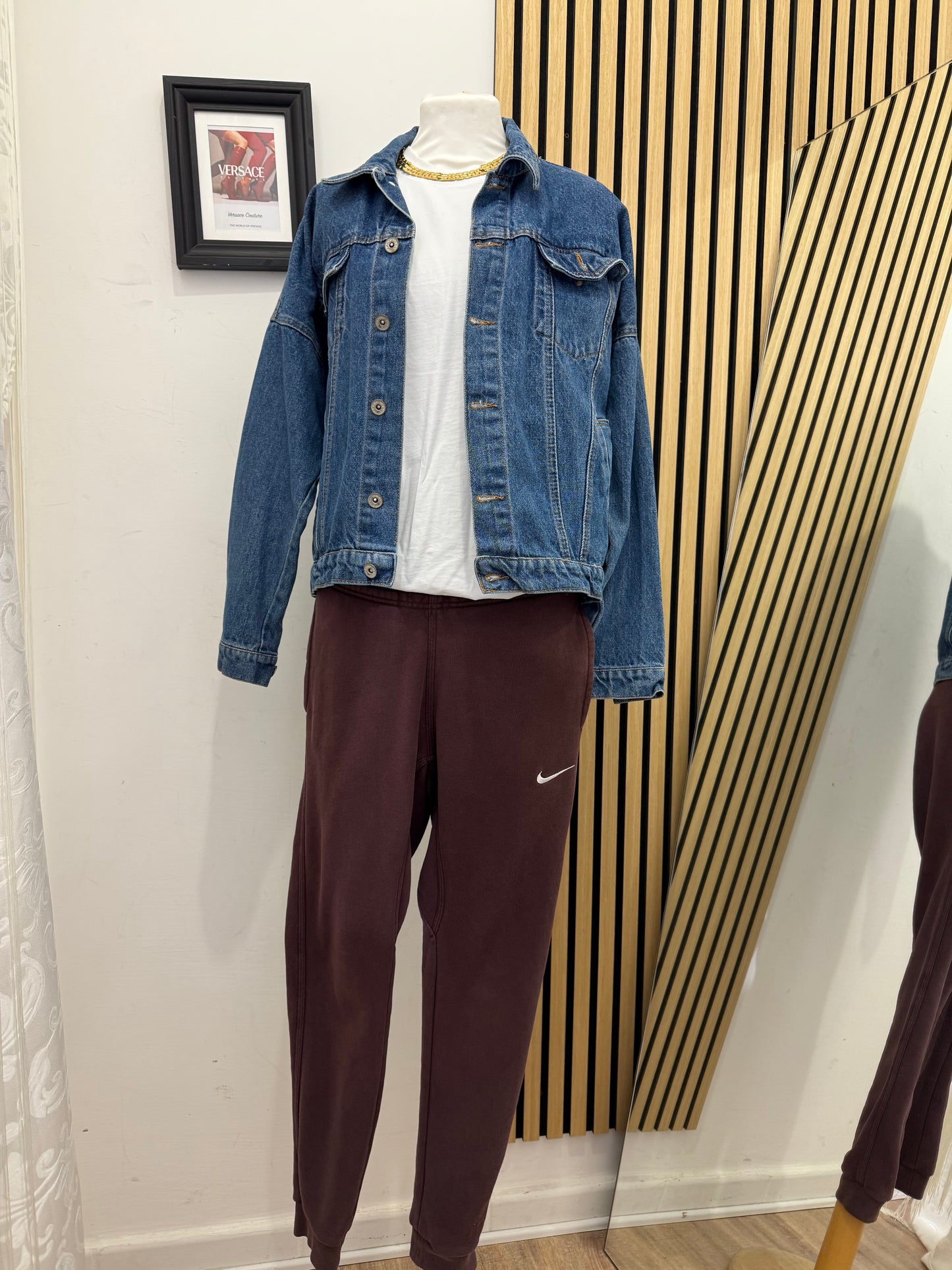 Pantalone tuta Nike Borgogna