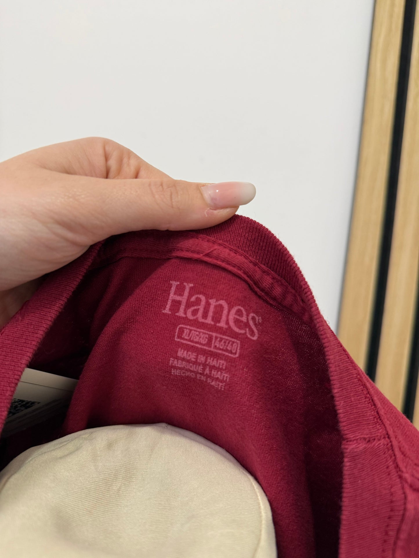 T-shirt vintage Hanes dei Carolina Gamecocks in bordeaux unisex