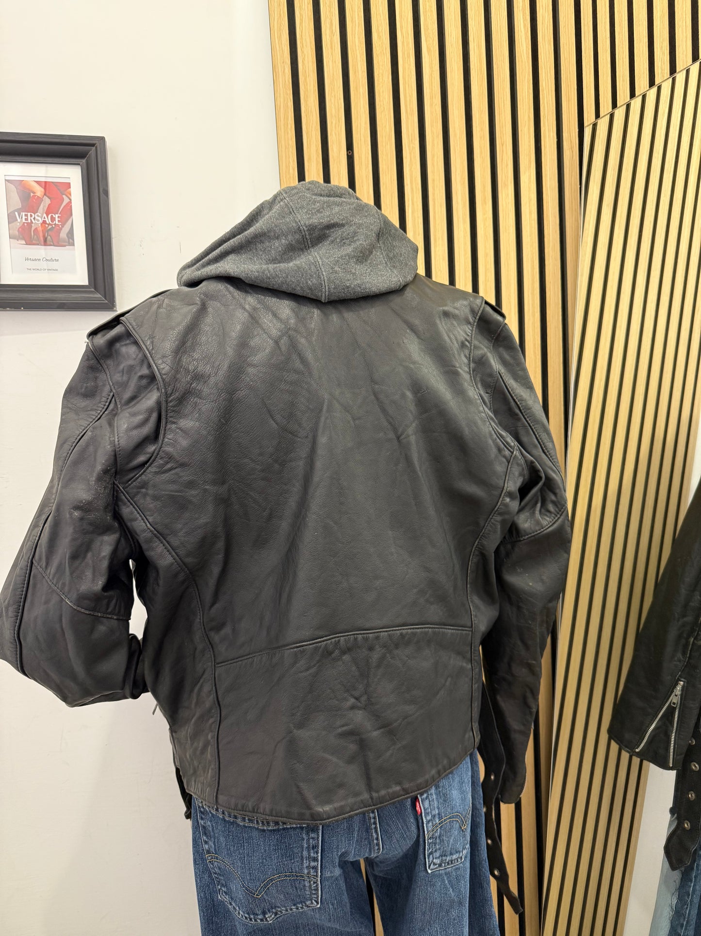 Chiodo in vera pelle, unisex