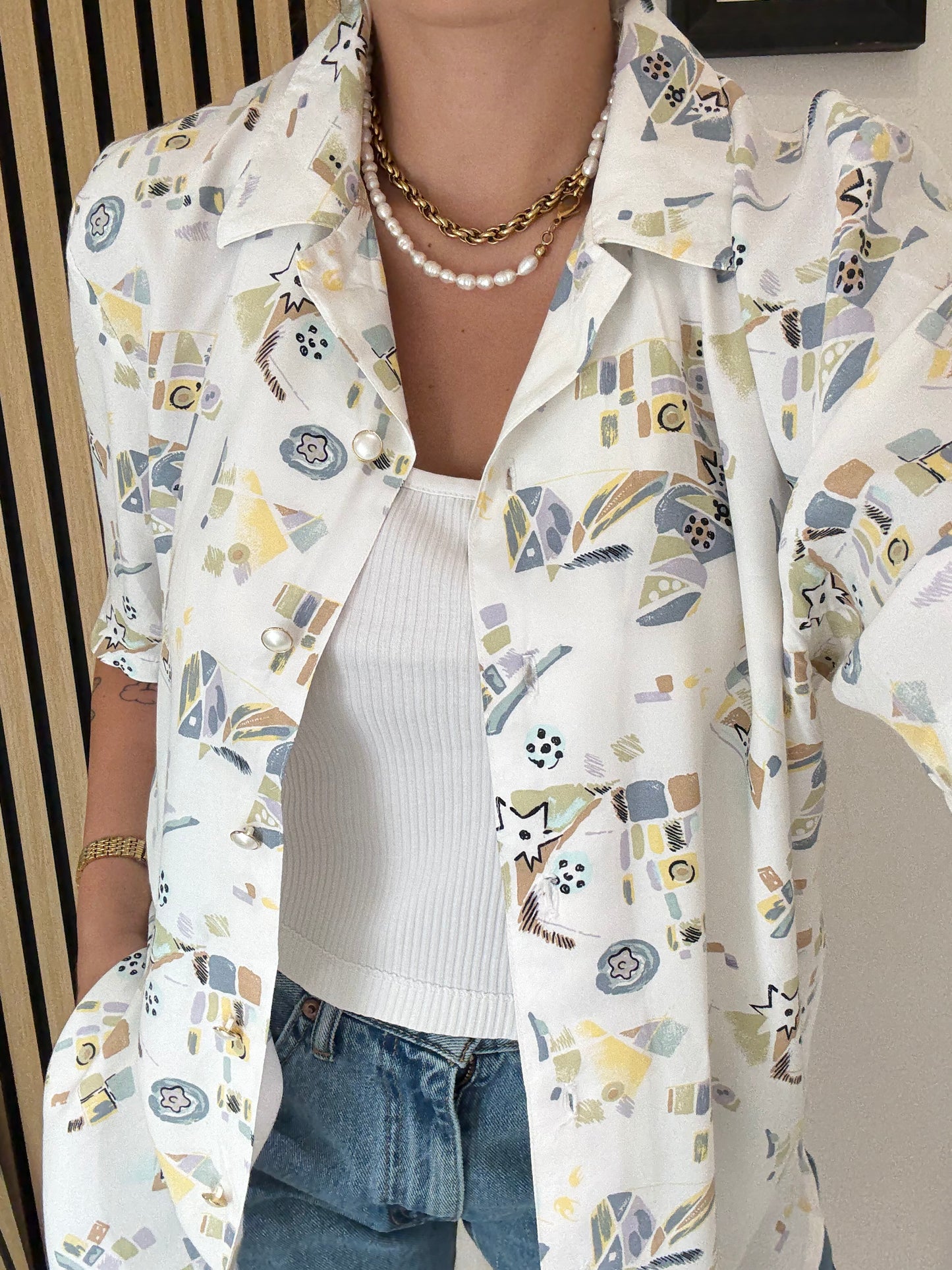 Camicia Vintage a fantasia