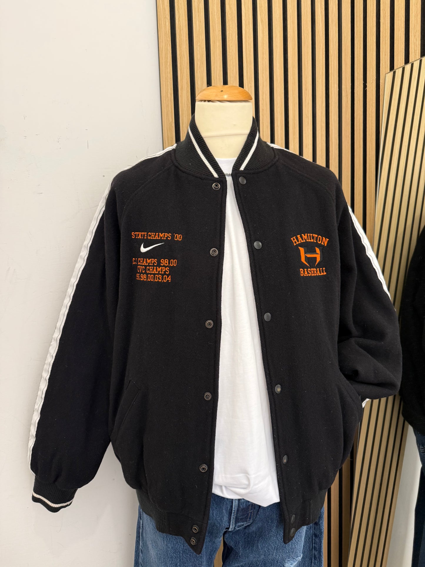 Giacca Varsity Nike Hamilton Baseball - Vintage '00s