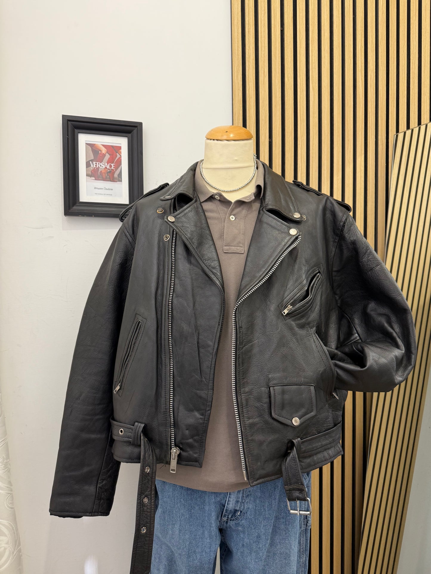 Chiodo in vera pelle, unisex