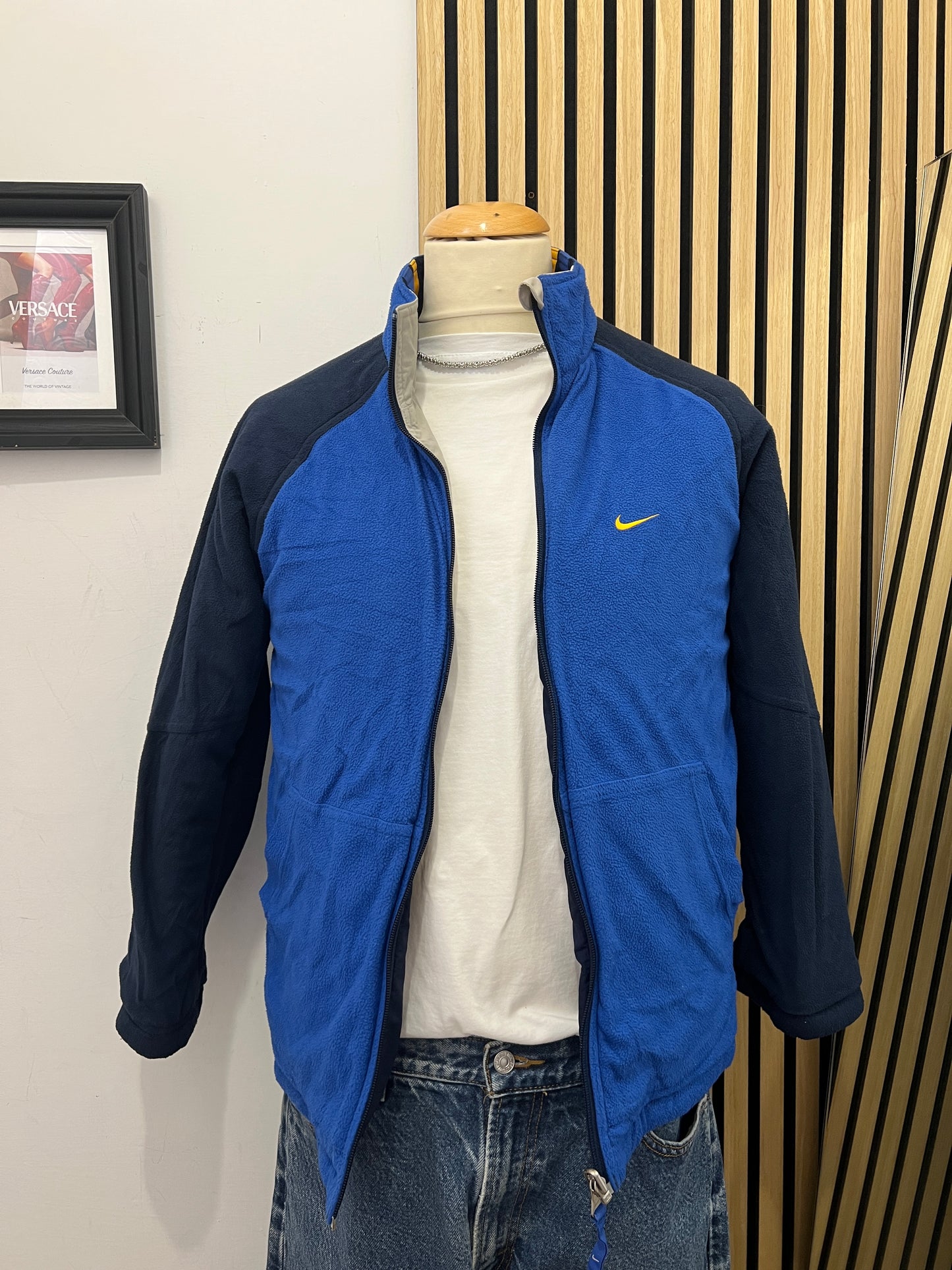 Giacca Nike Vintage Reversibile – Blu/Navy
