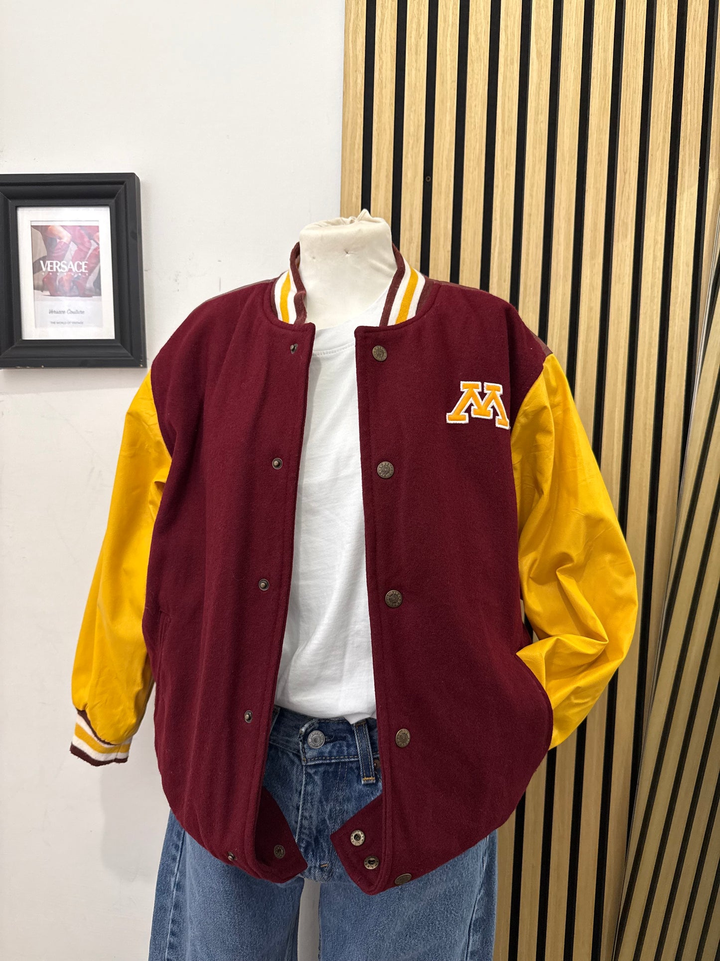 Giacca Varsity Vintage Minnesota Golden Gophers by Steve & Barry's