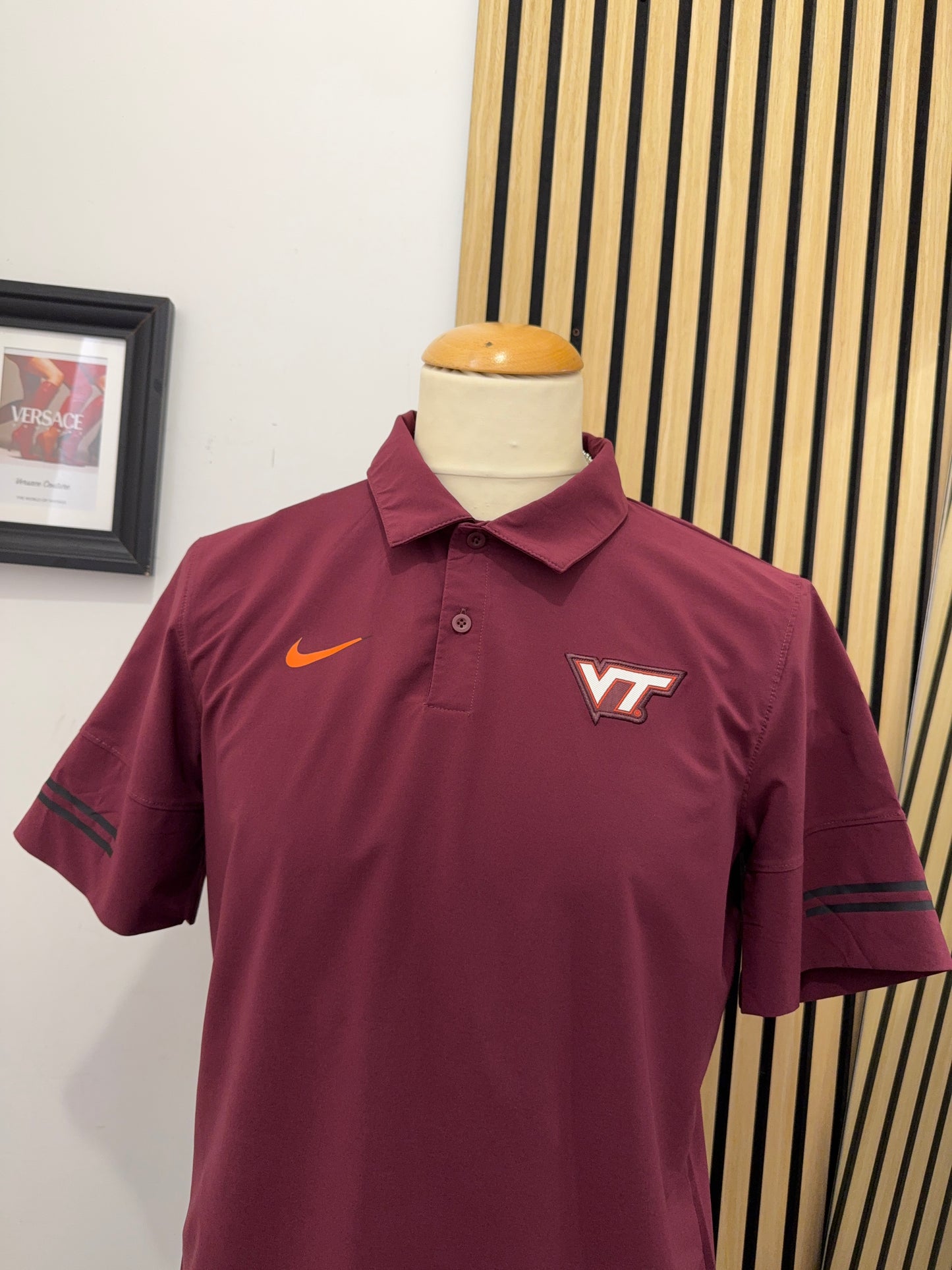 Polo Nike Dri-FIT Virginia Tech Hokies - Maroon