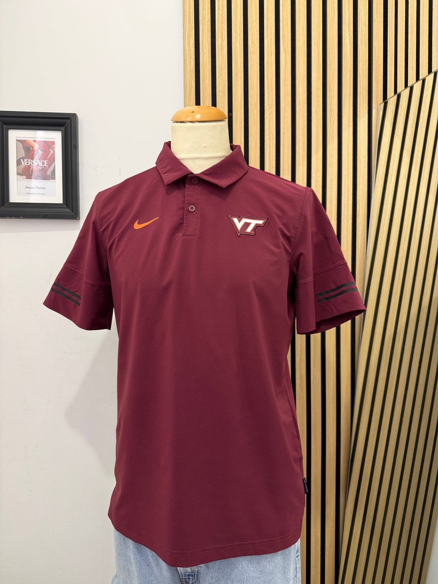 Polo Nike Dri-FIT Virginia Tech Hokies - Maroon