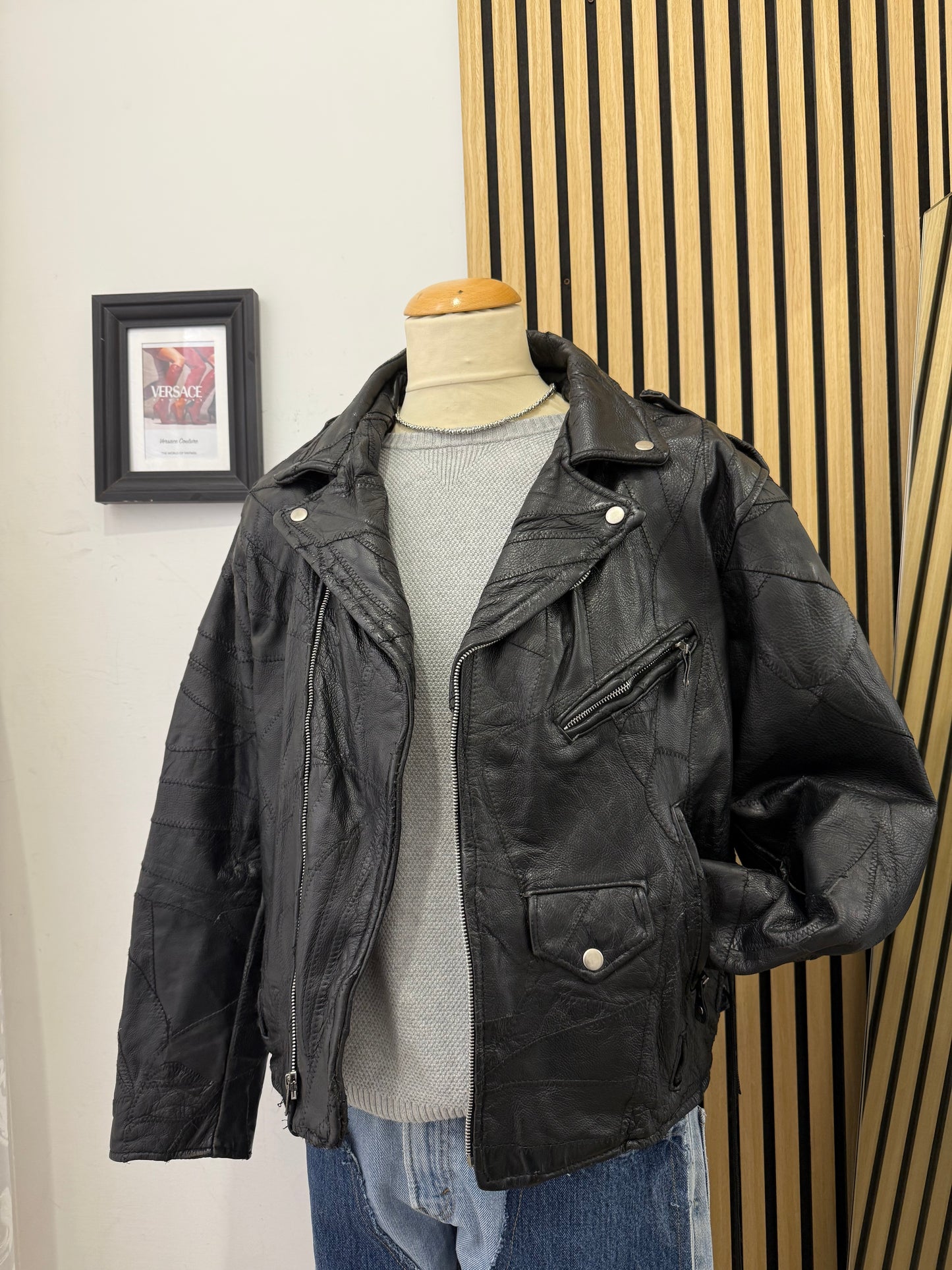 Chiodo in vera pelle, unisex