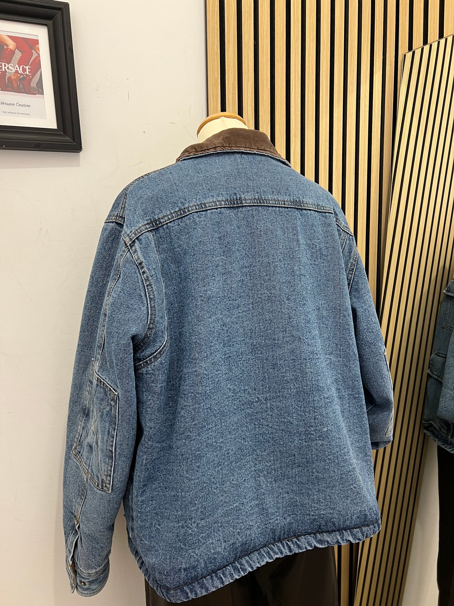 Giacca di Jeans Wrangler – Winter Field Jacket con Colletto in Velluto