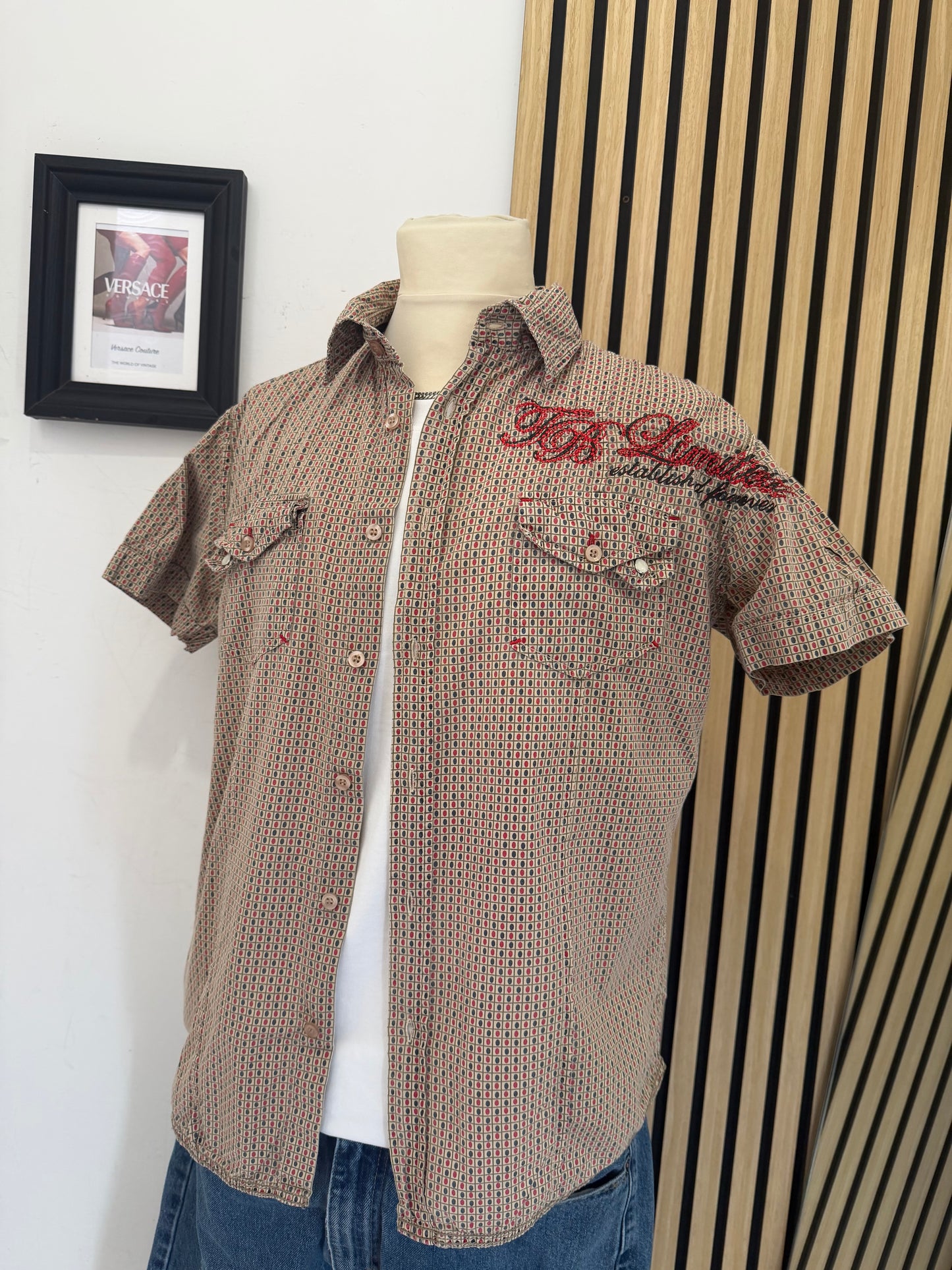 Camicia Vintage a fantasia S slim