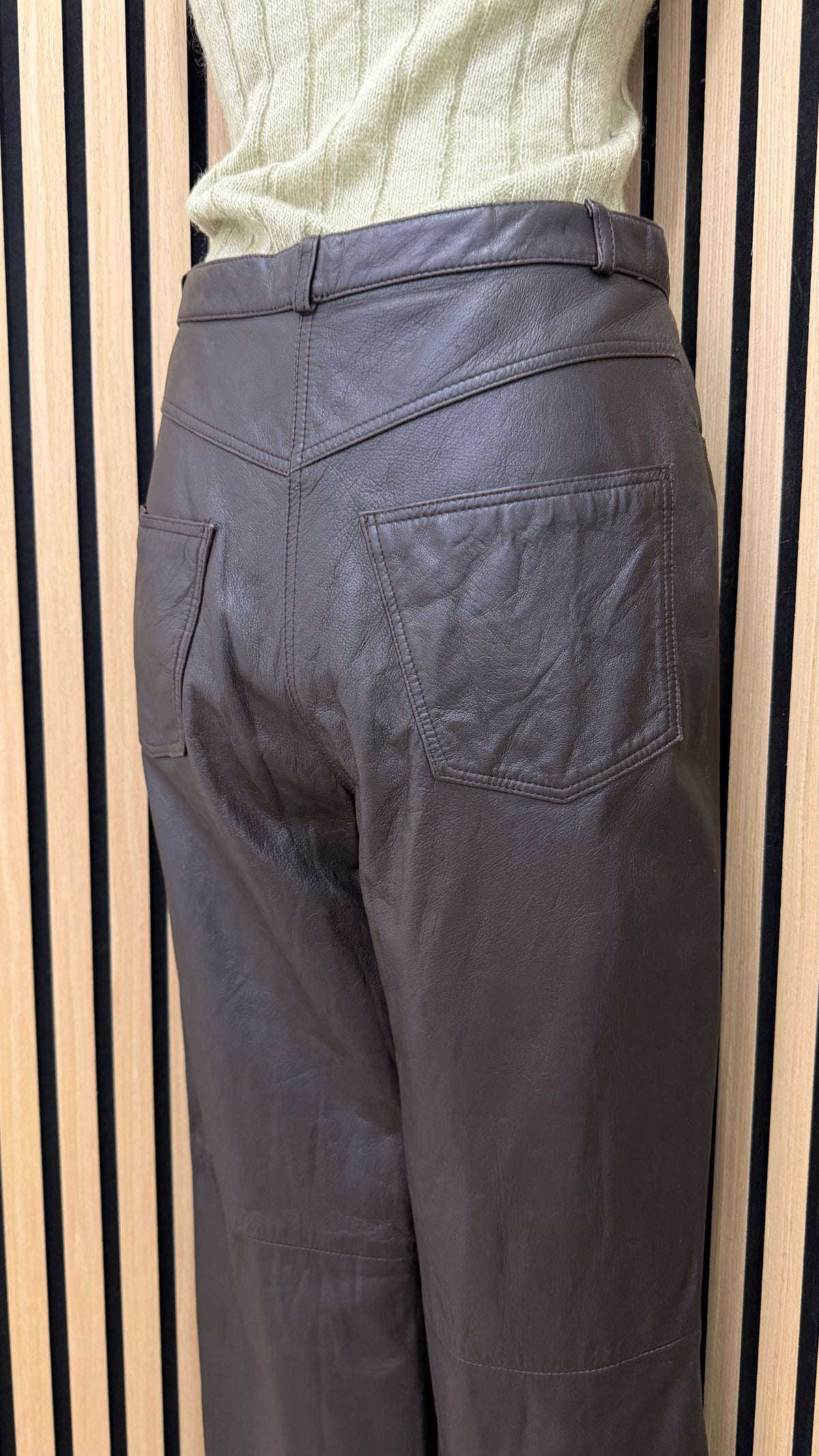 Pantaloni Vintage in Vera Pelle