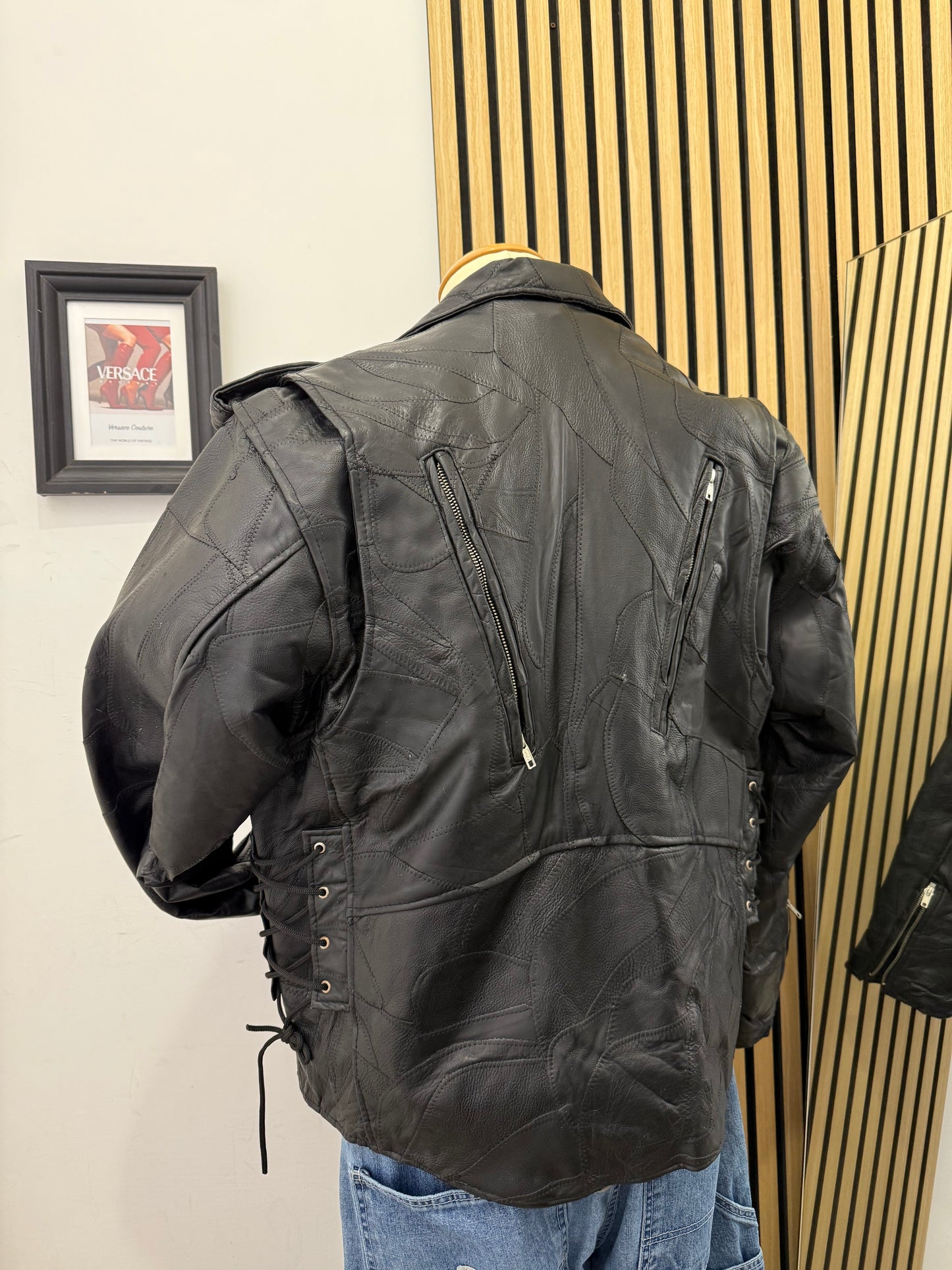 Chiodo Buffalo Leather in vera pelle, unisex