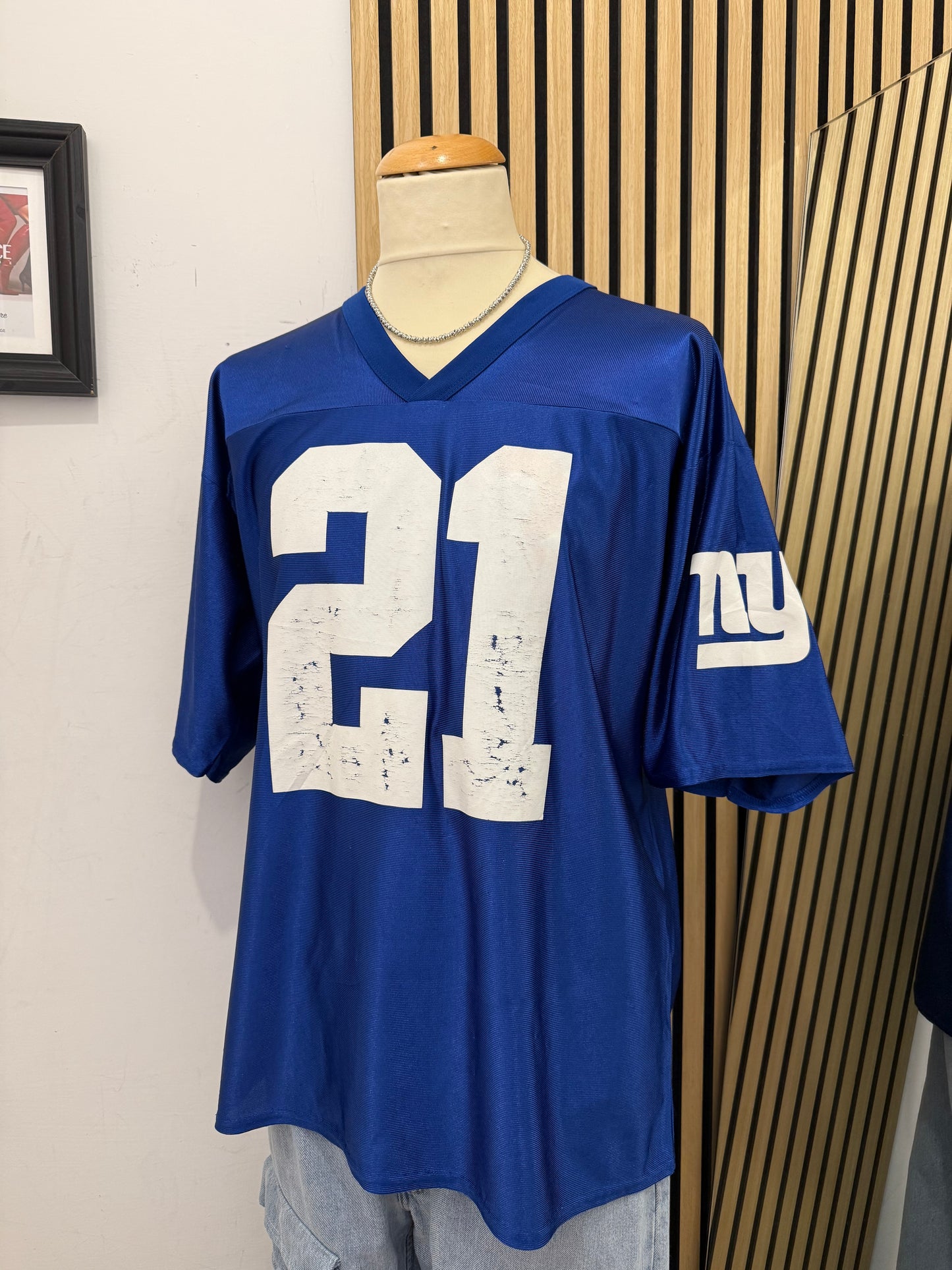 Jersey NFL New York Giants - Tiki Barber #21 | Vintage Ufficiale