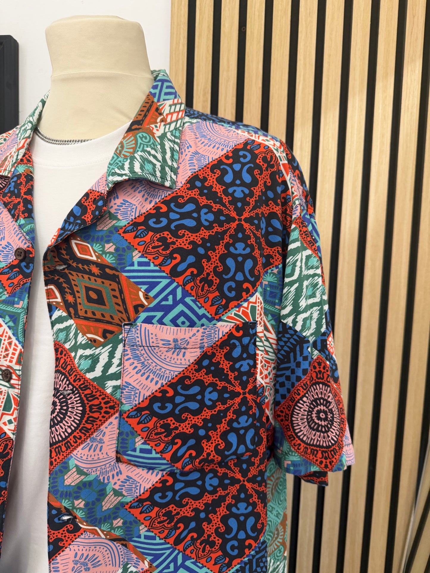 Camicia Vintage a fantasia XL