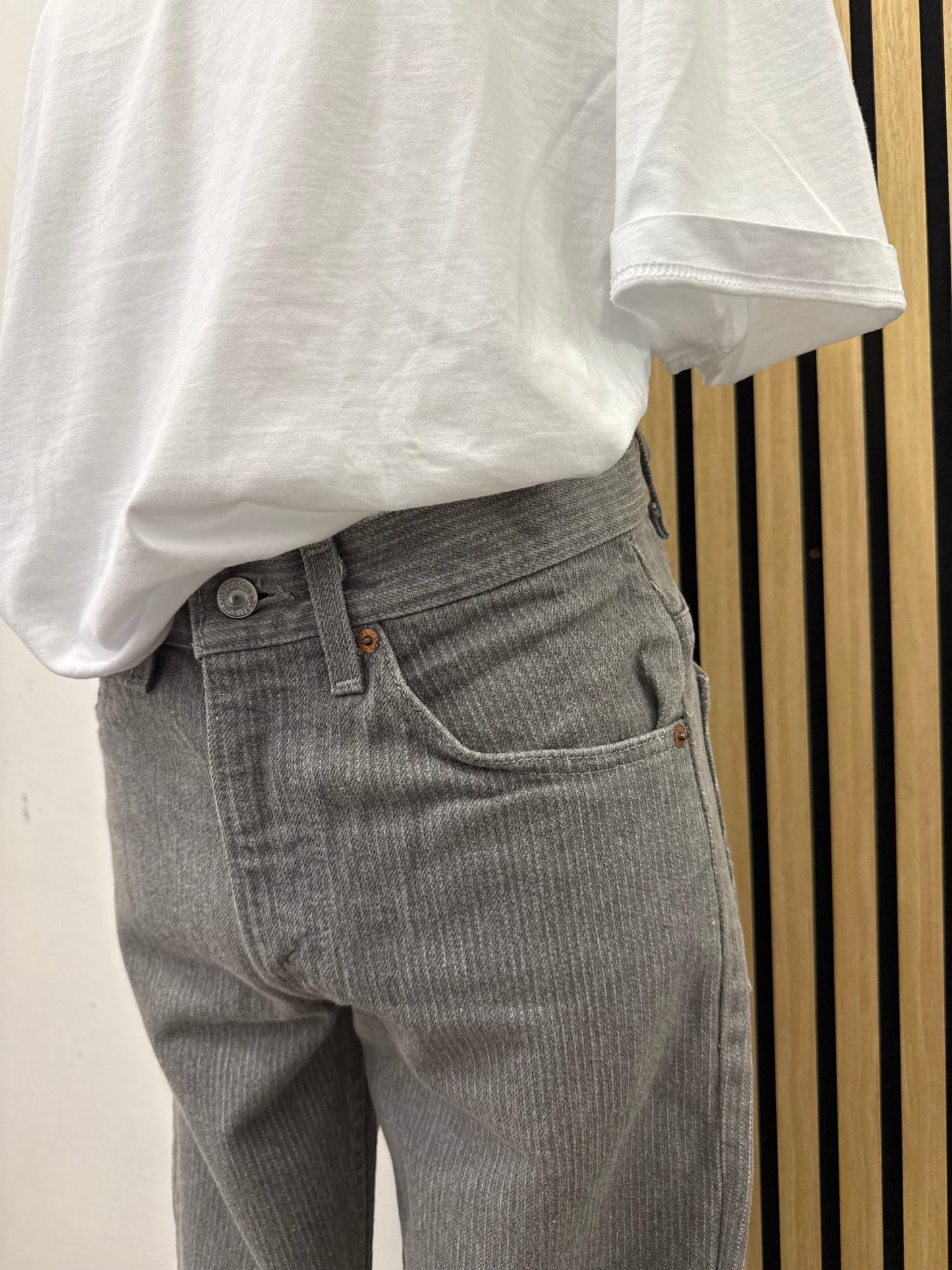 Vintage Levi's Pinstripe Jeans  Grey