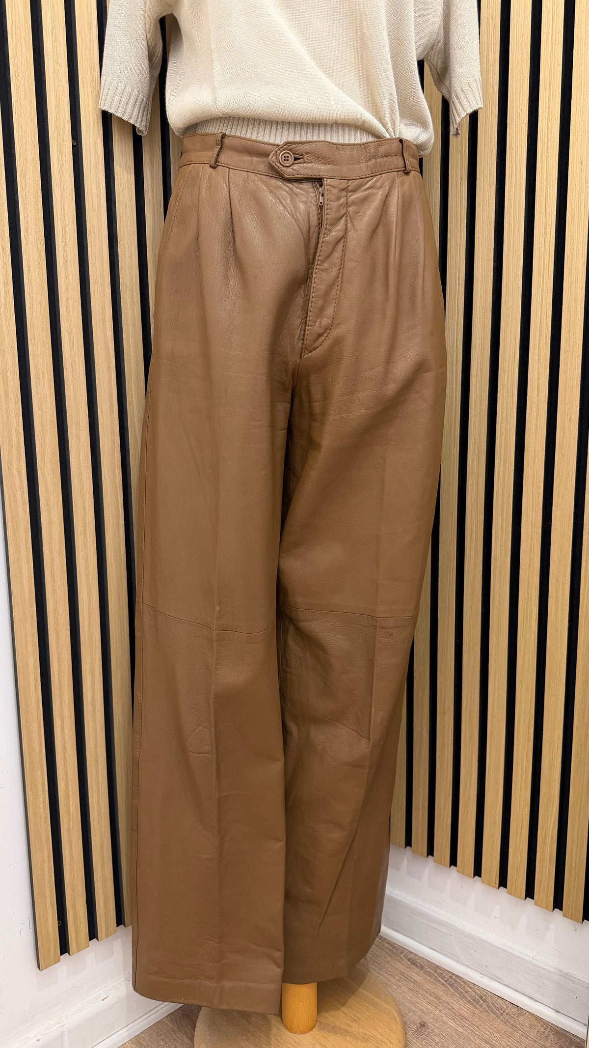 Pantaloni Vintage in 100% Vera Pelle