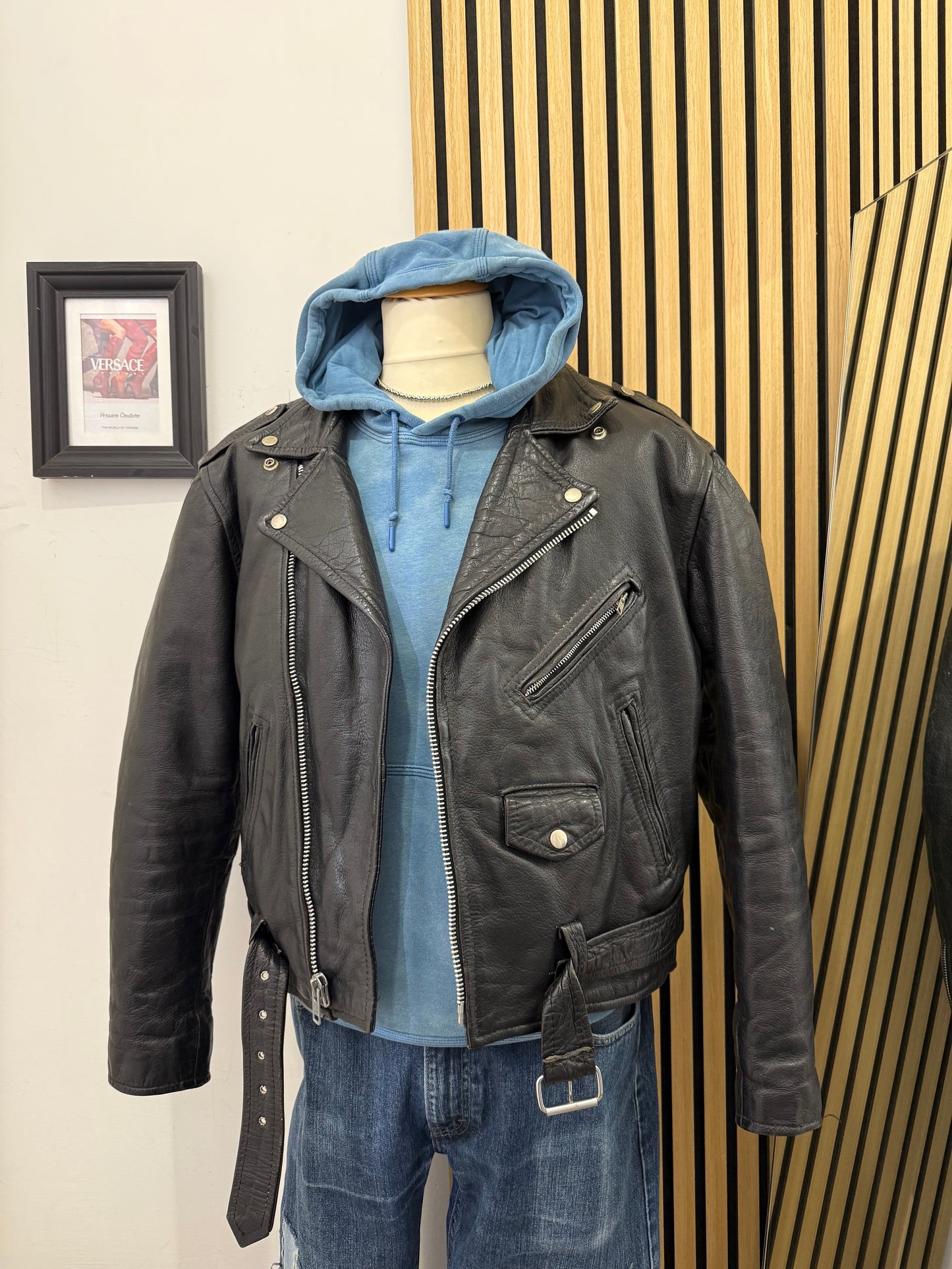 Chiodo in vera pelle, unisex