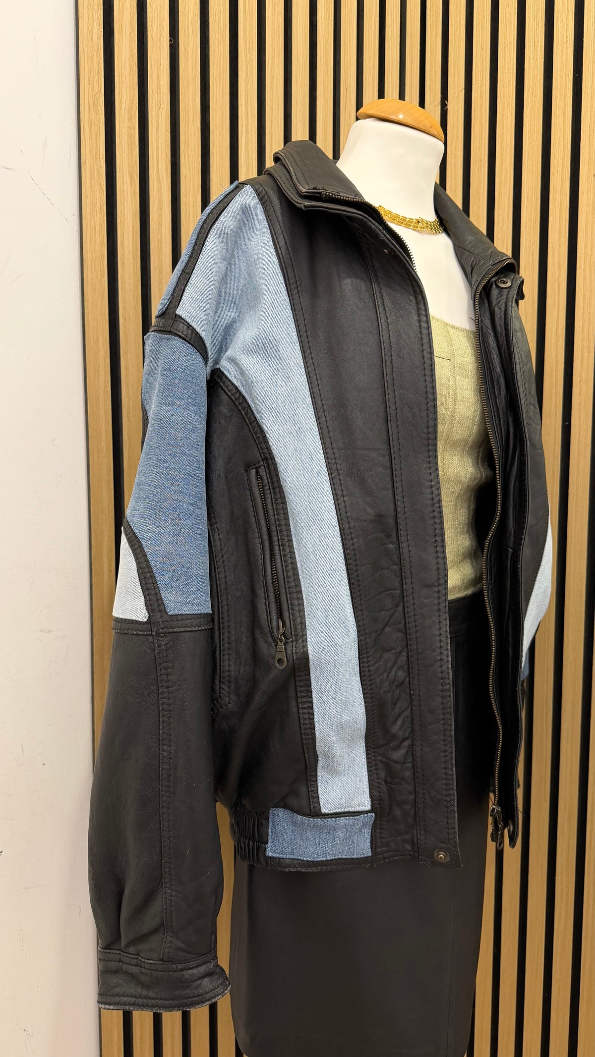 Giacca in Vera Pelle Customizzata Vintage