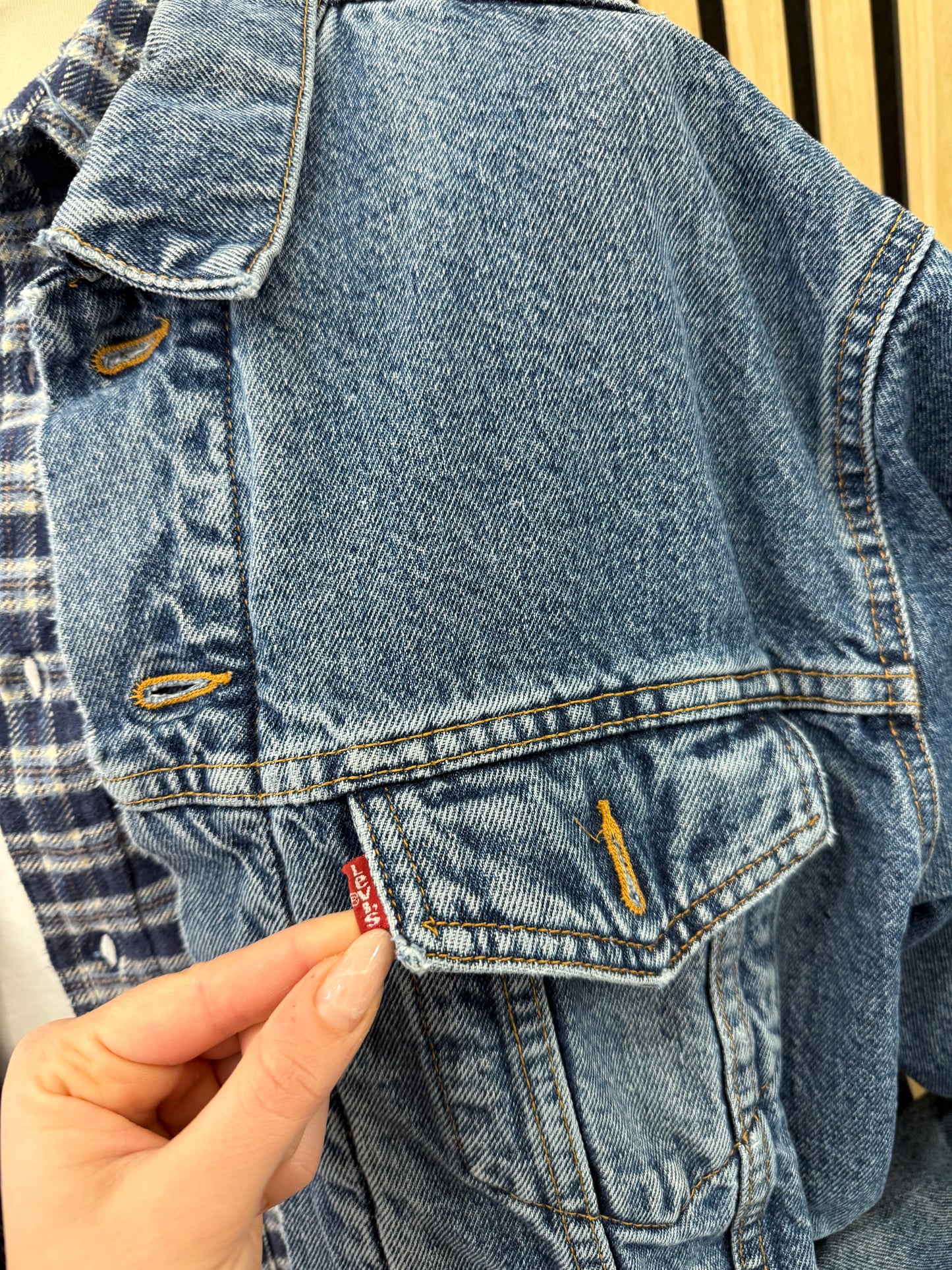 Giacca Levis in Denim imbottita unisex