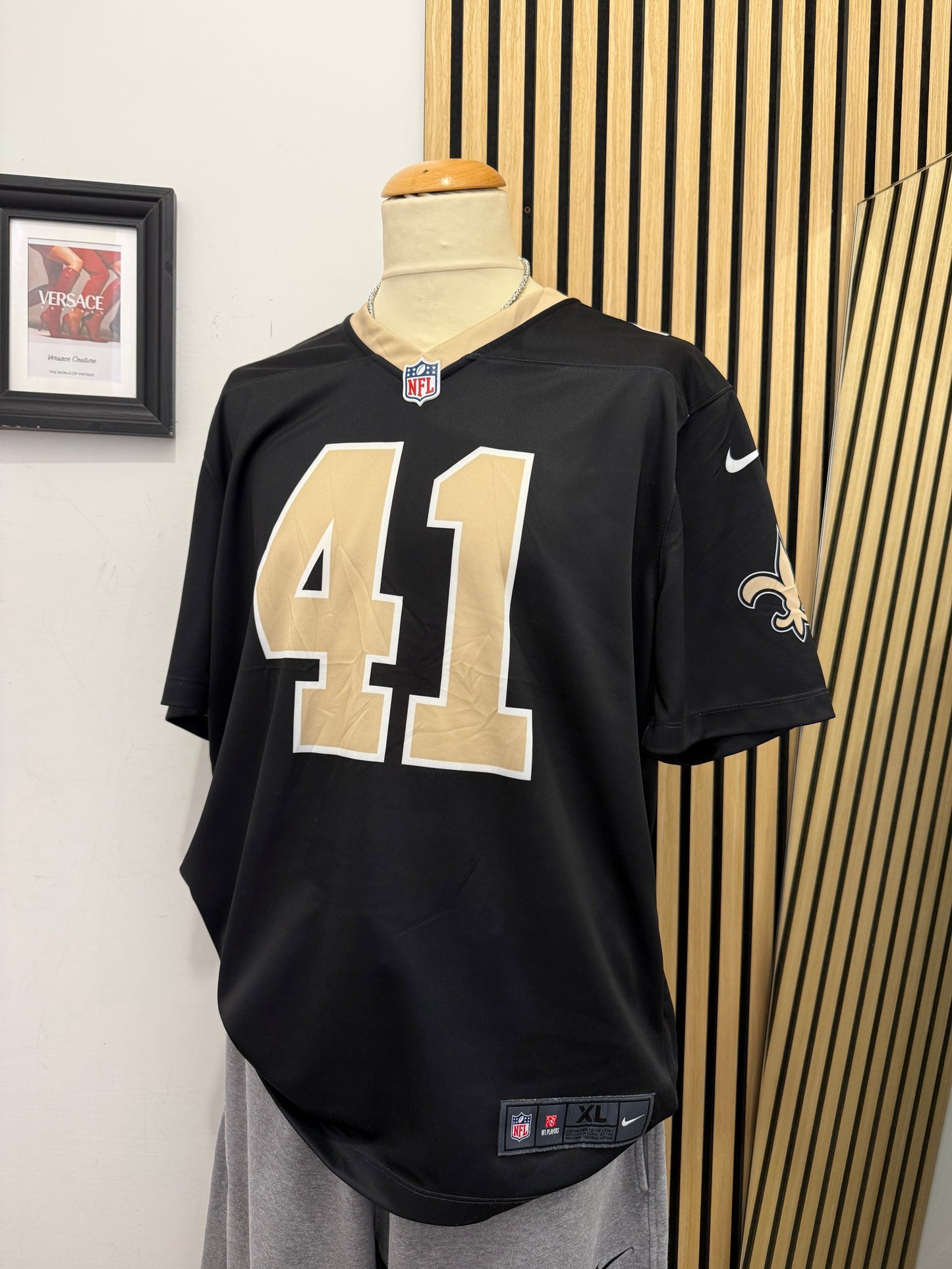 Maglia NFL New Orleans Saints Alvin Kamara #41 Nike Dri-Fit