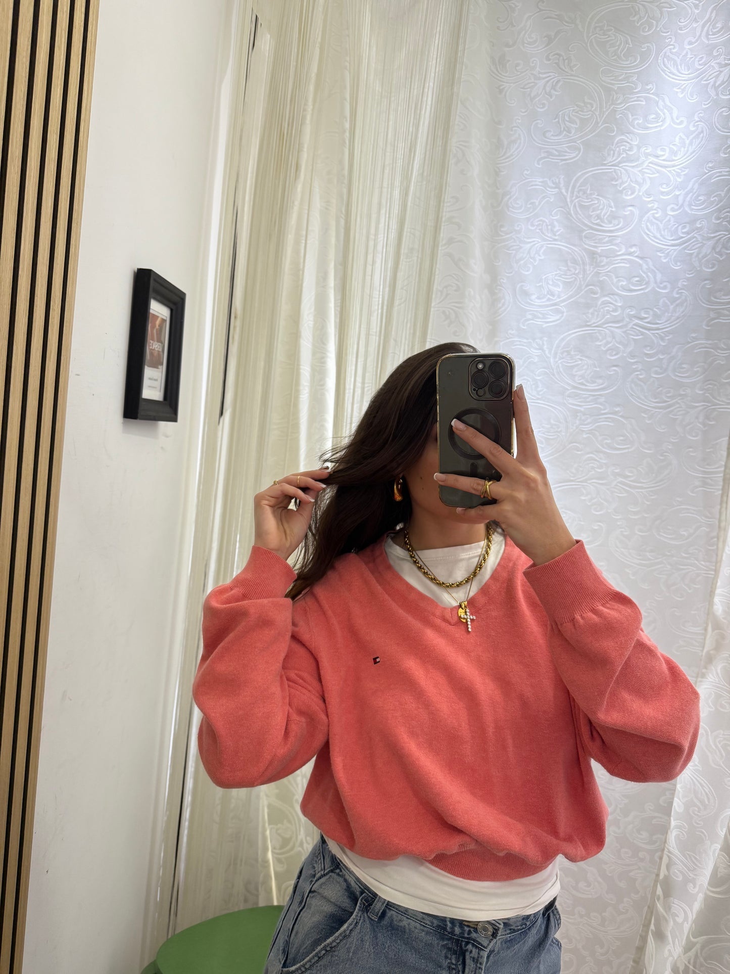 Maglioncino Tommy Hilfiger Custom crop