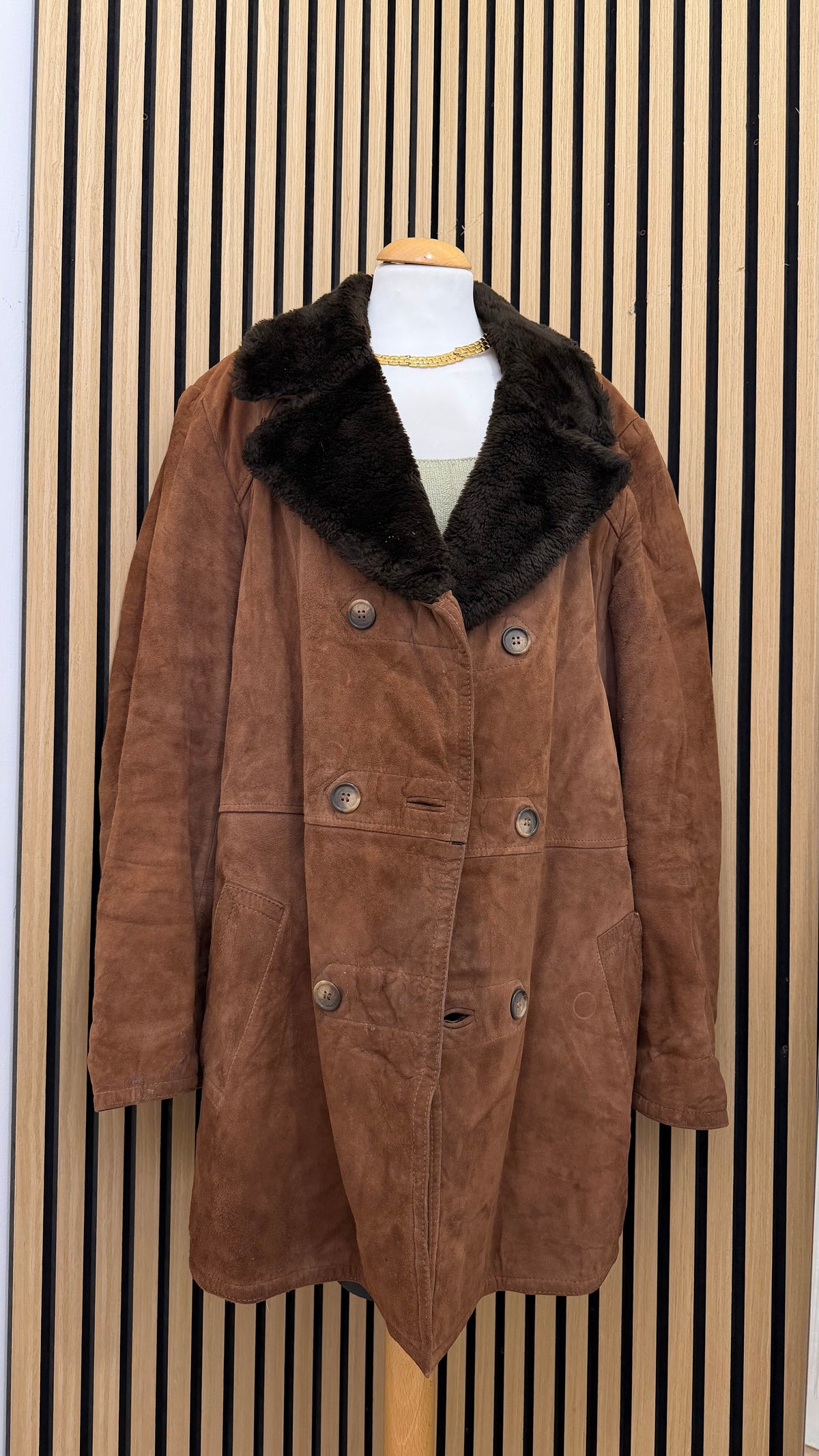Giaccone Vintage "Gil d'Ar" Taglia 52 in Vera Pelle