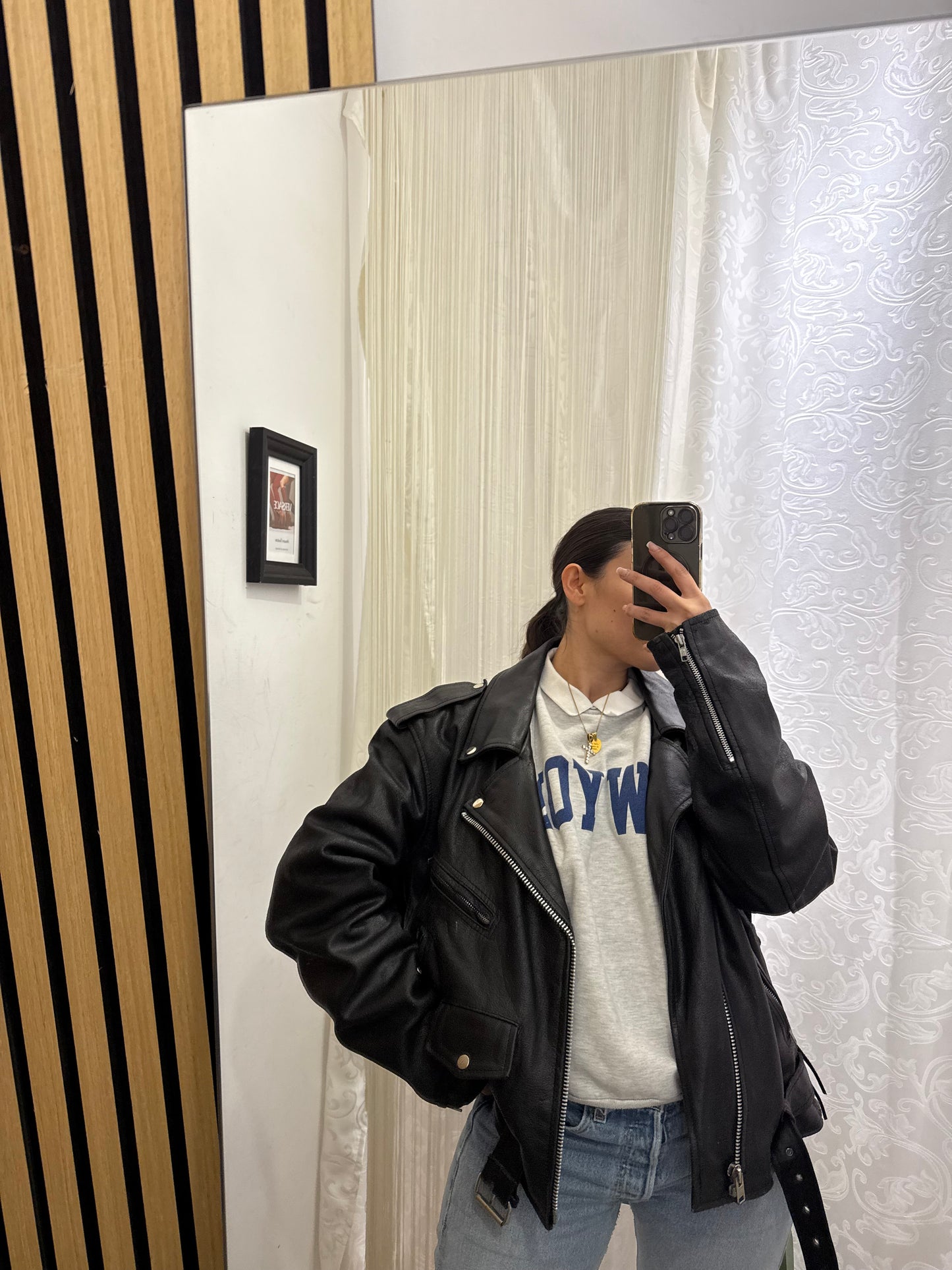 Chiodo in vera pelle, unisex