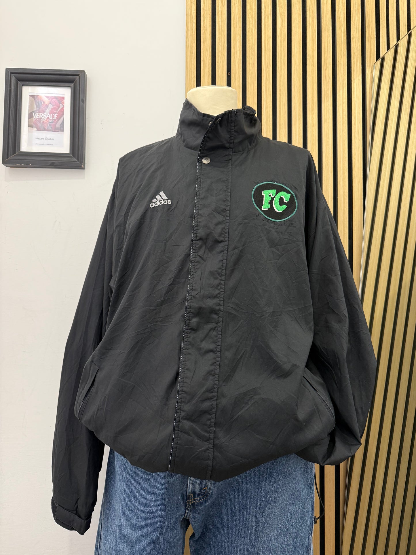 Giacca Adidas FC - Reversibile Nero/Mesh