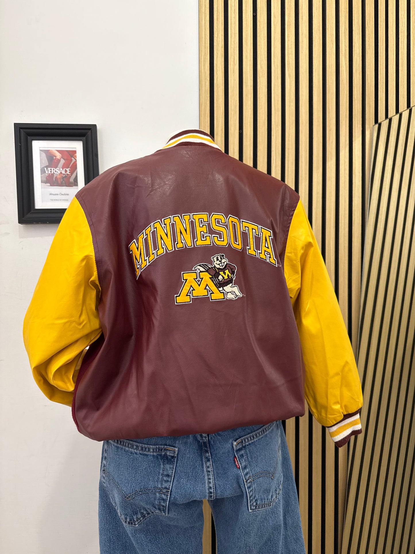 Giacca Varsity Vintage Minnesota Golden Gophers by Steve & Barry's